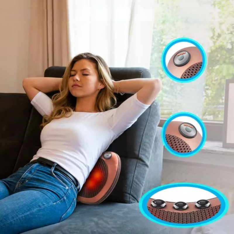 Nacken- und Rückenmassagekissen - Shiatsu Kissen mit Heizfunktion