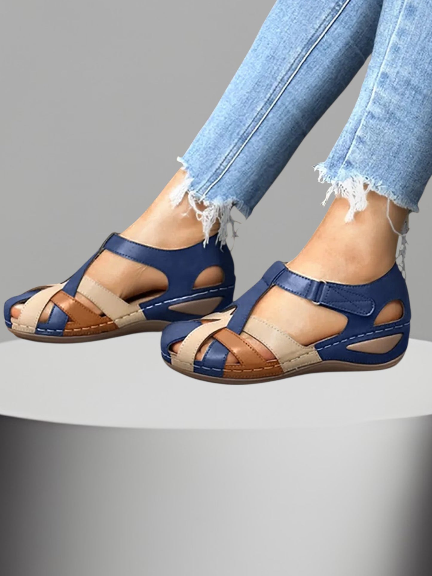 Anna | Bequeme Orthopädische Sandalen Damen mit Elegantem Design für den Sommer | Blau