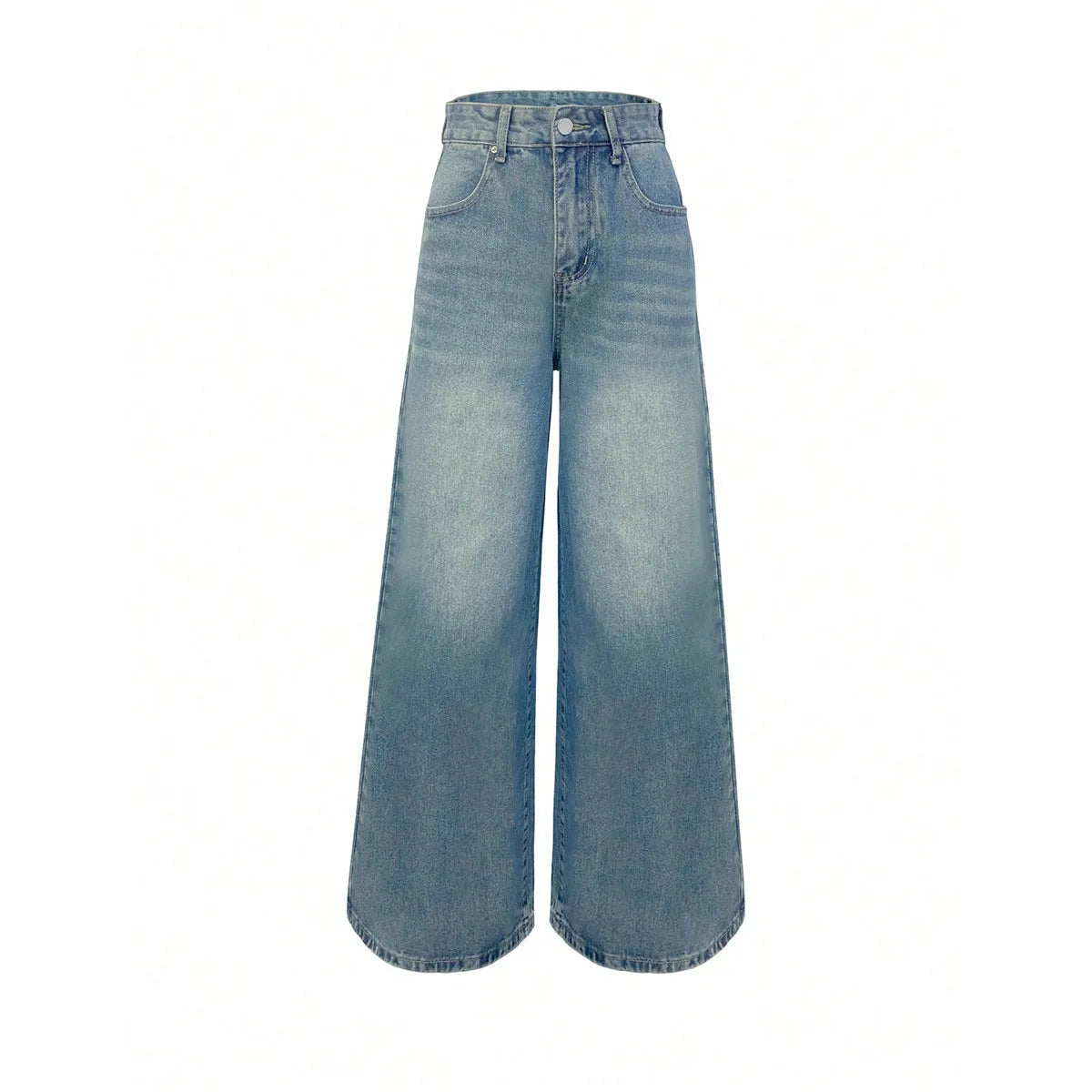Baggy Jeans Damen, Weite Beine, Vintage-Stil | Lässige Passform 5