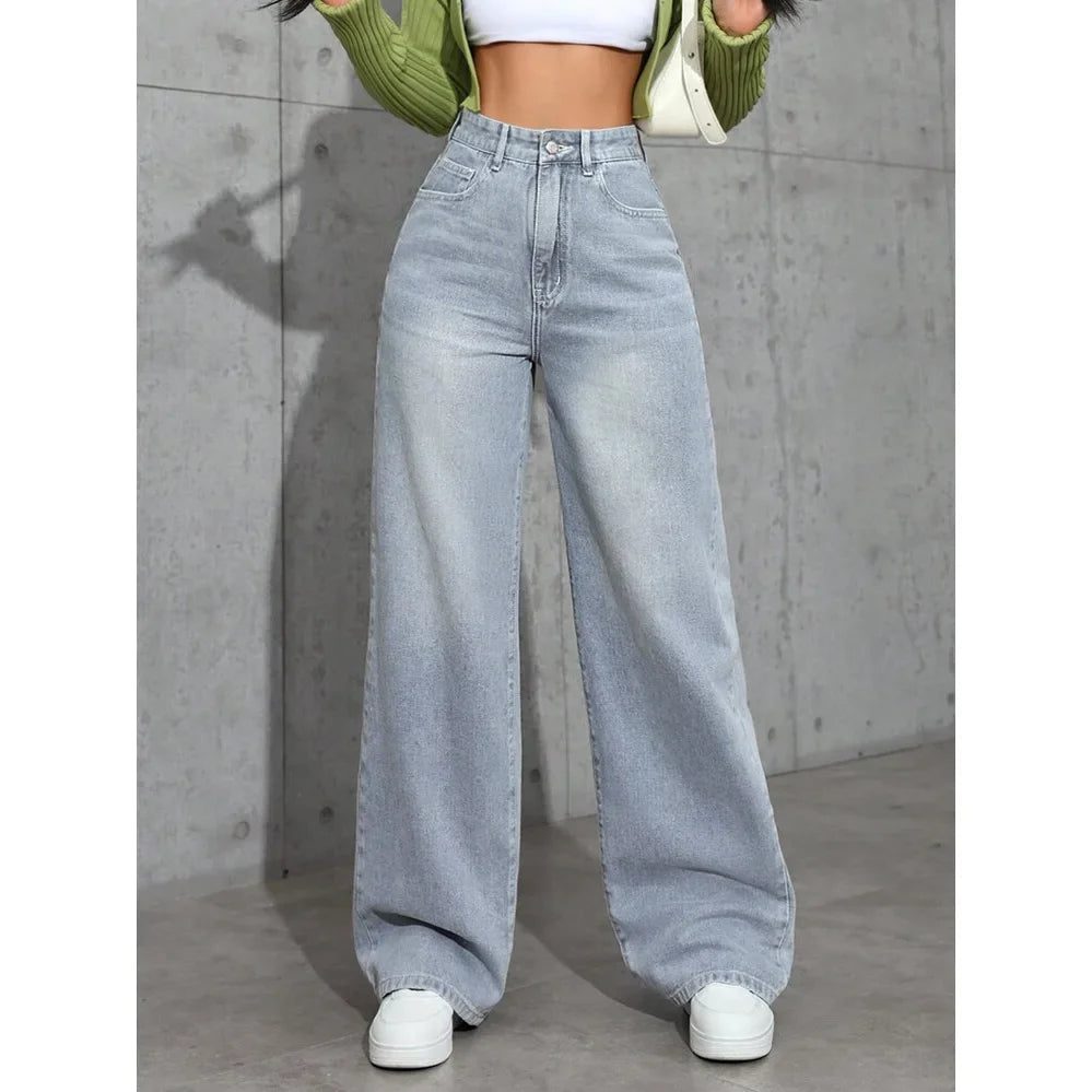 Baggy Jeans Damen | Hohe Taille, Weite Beine | Trendy 7