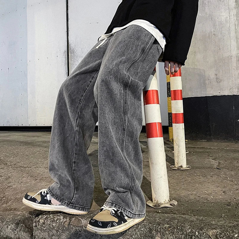 Baggy Jeans Herren | Weite Beine, Lässige Passform | Atmungsaktiv | 4