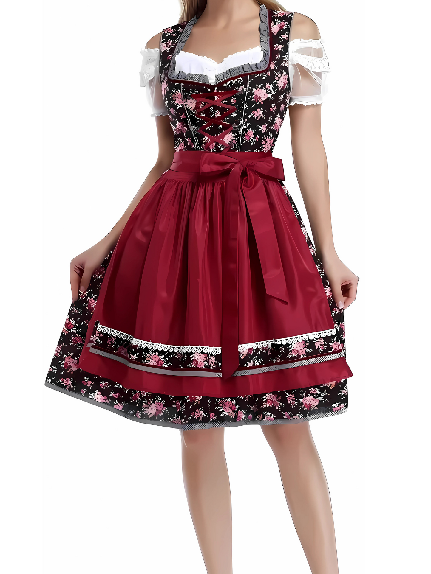 Bayerisches Kurzarmdirndlkleid | Oktoberfest 5