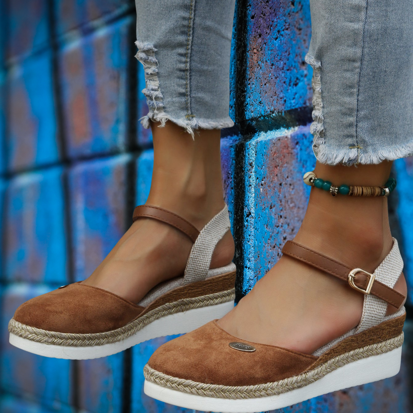 Bequeme Canvas-Espadrilles – Luftig und Perfekt für warme Tage | Braun