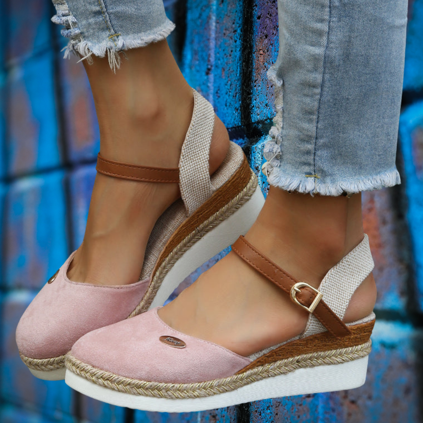 Bequeme Canvas-Espadrilles – Luftig und Perfekt für warme Tage | Rosa