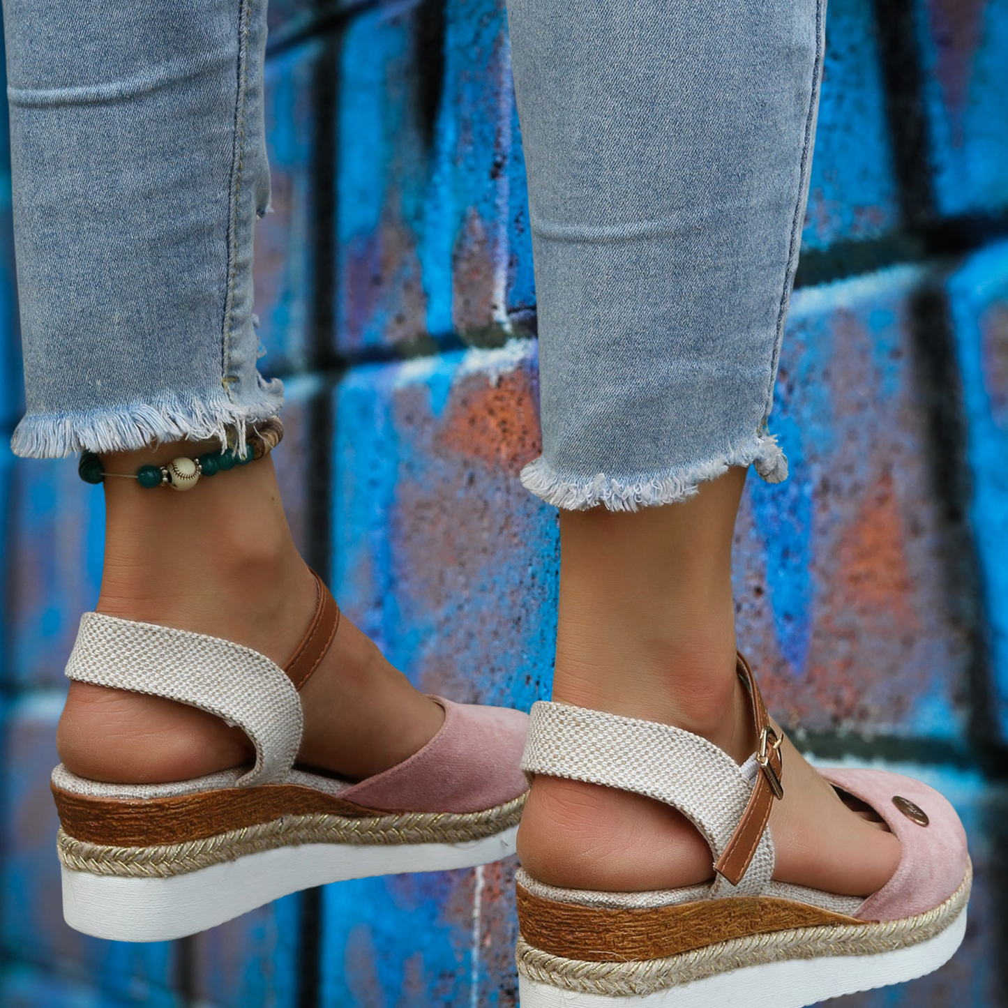 Bequeme Canvas-Espadrilles – Luftig und Perfekt für warme Tage | Rosa 2