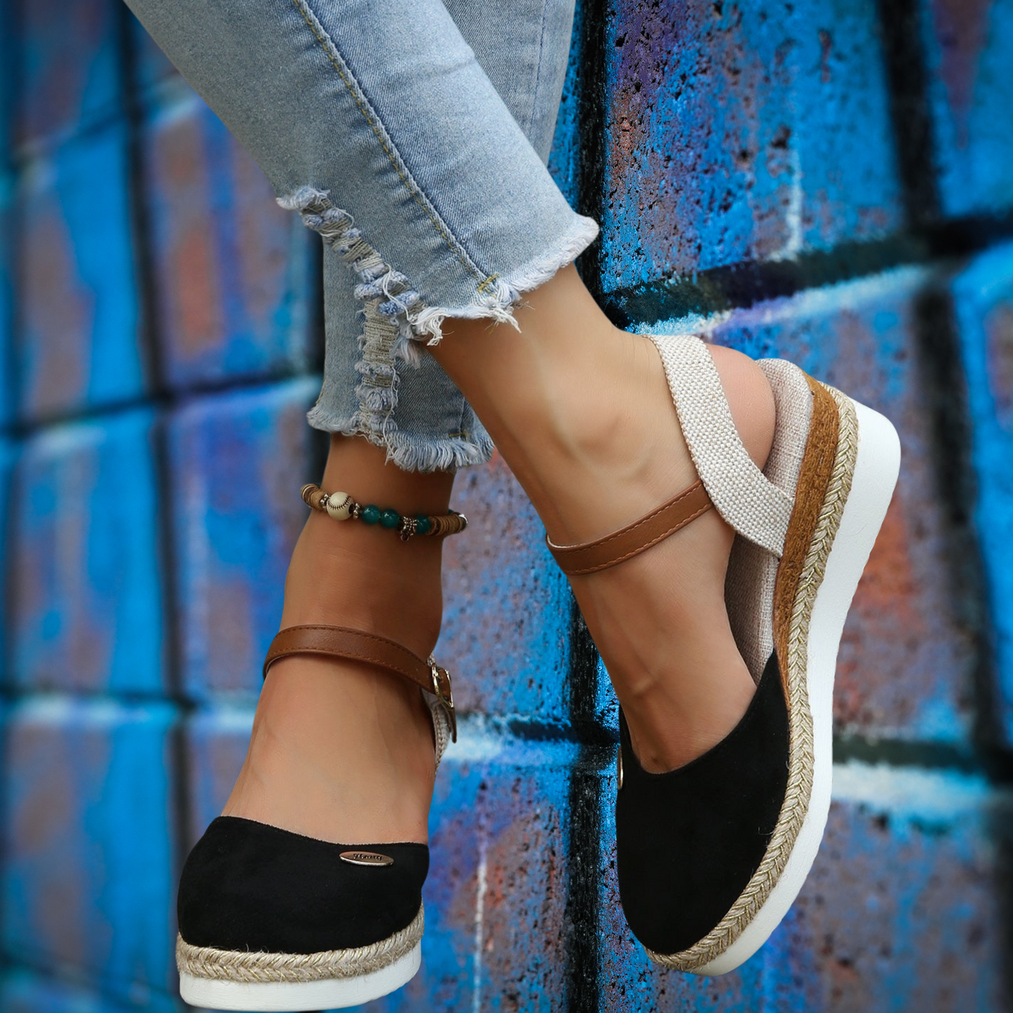 Bequeme Canvas-Espadrilles – Luftig und Perfekt für warme Tage | Schwarz