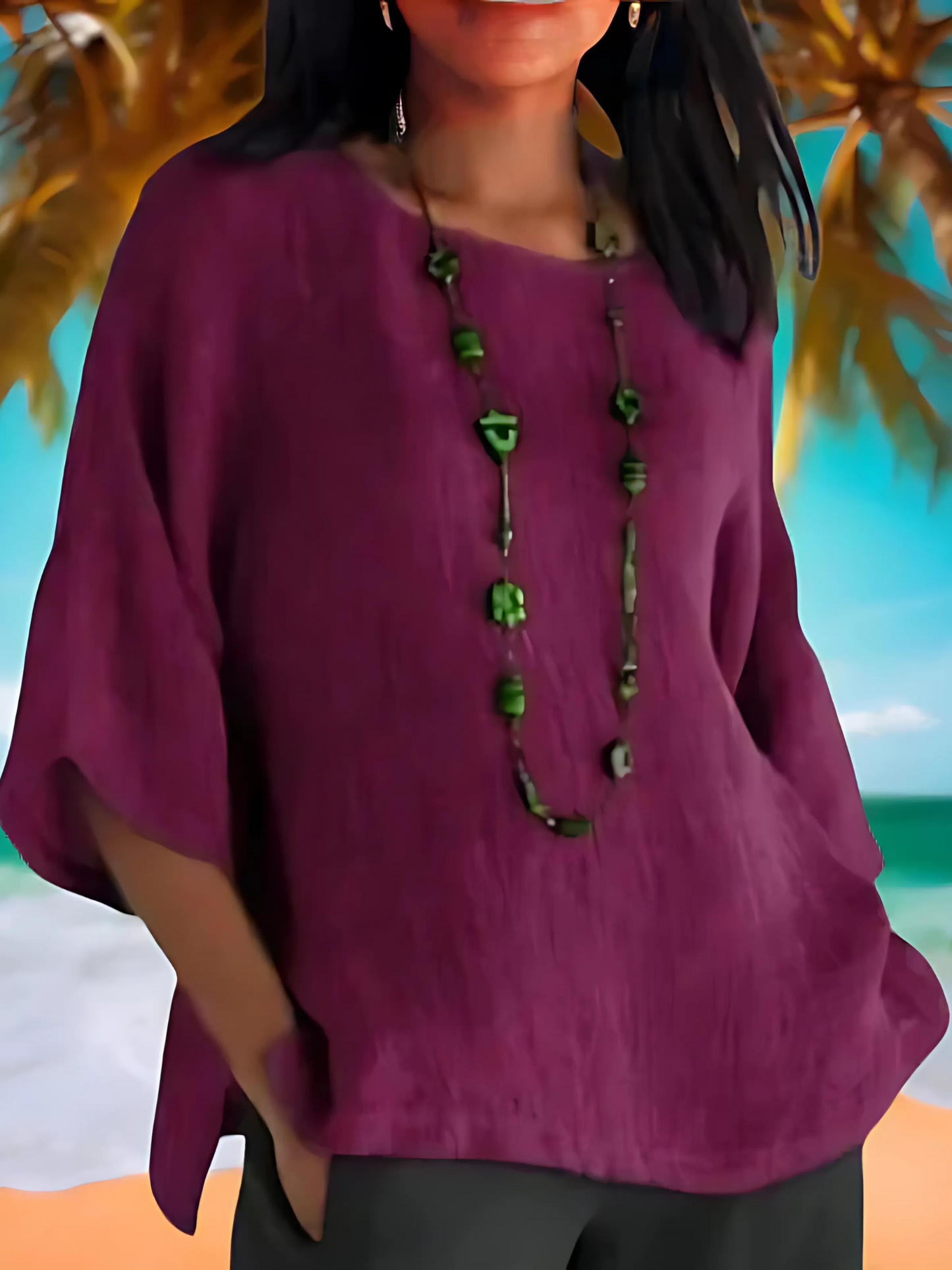 Bluse, 3/4-Ärmel, Relaxed Fit | Sommeroberteile 4