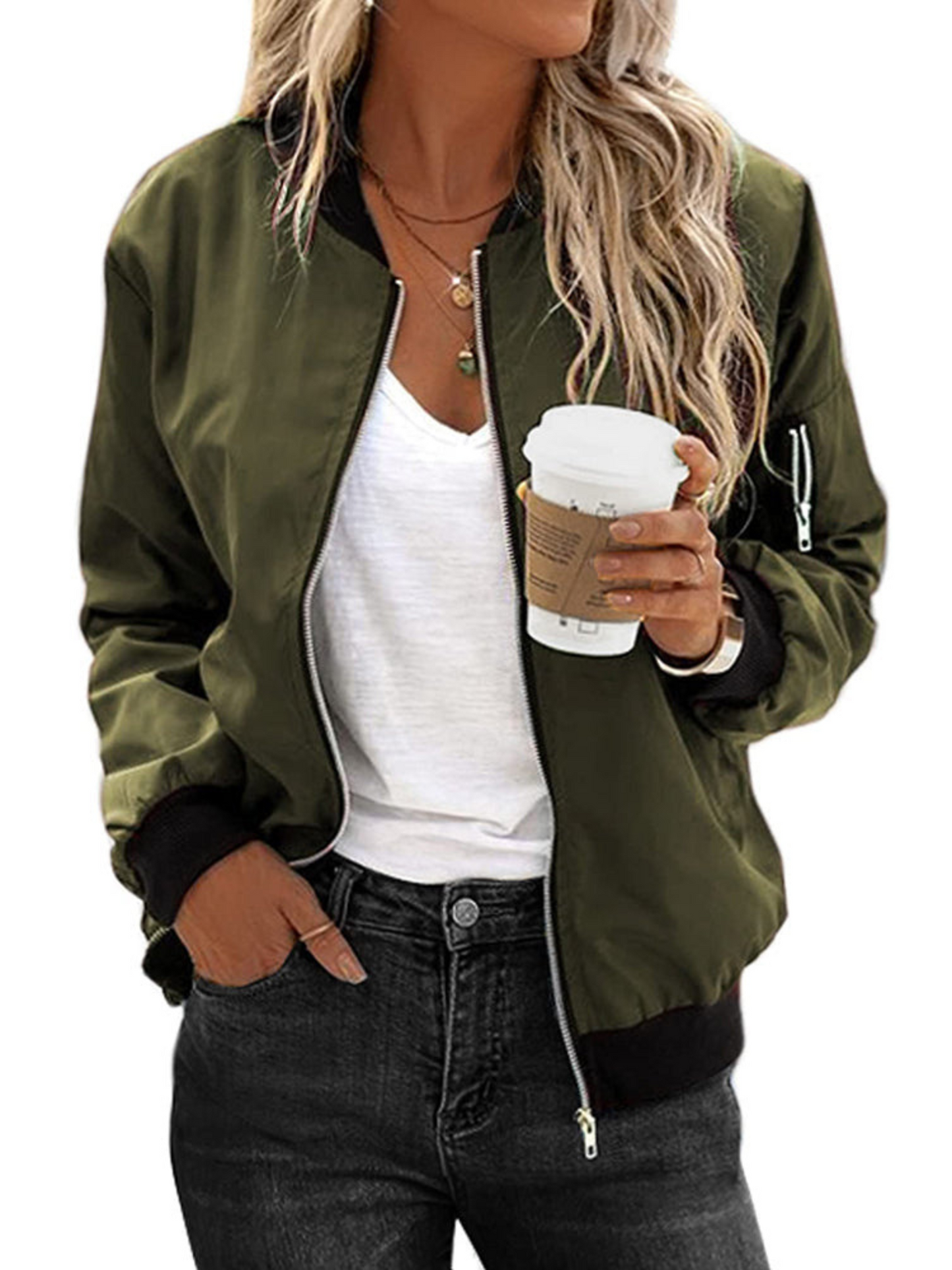 Bomberjacke für Damen | Klassische Passform 3
