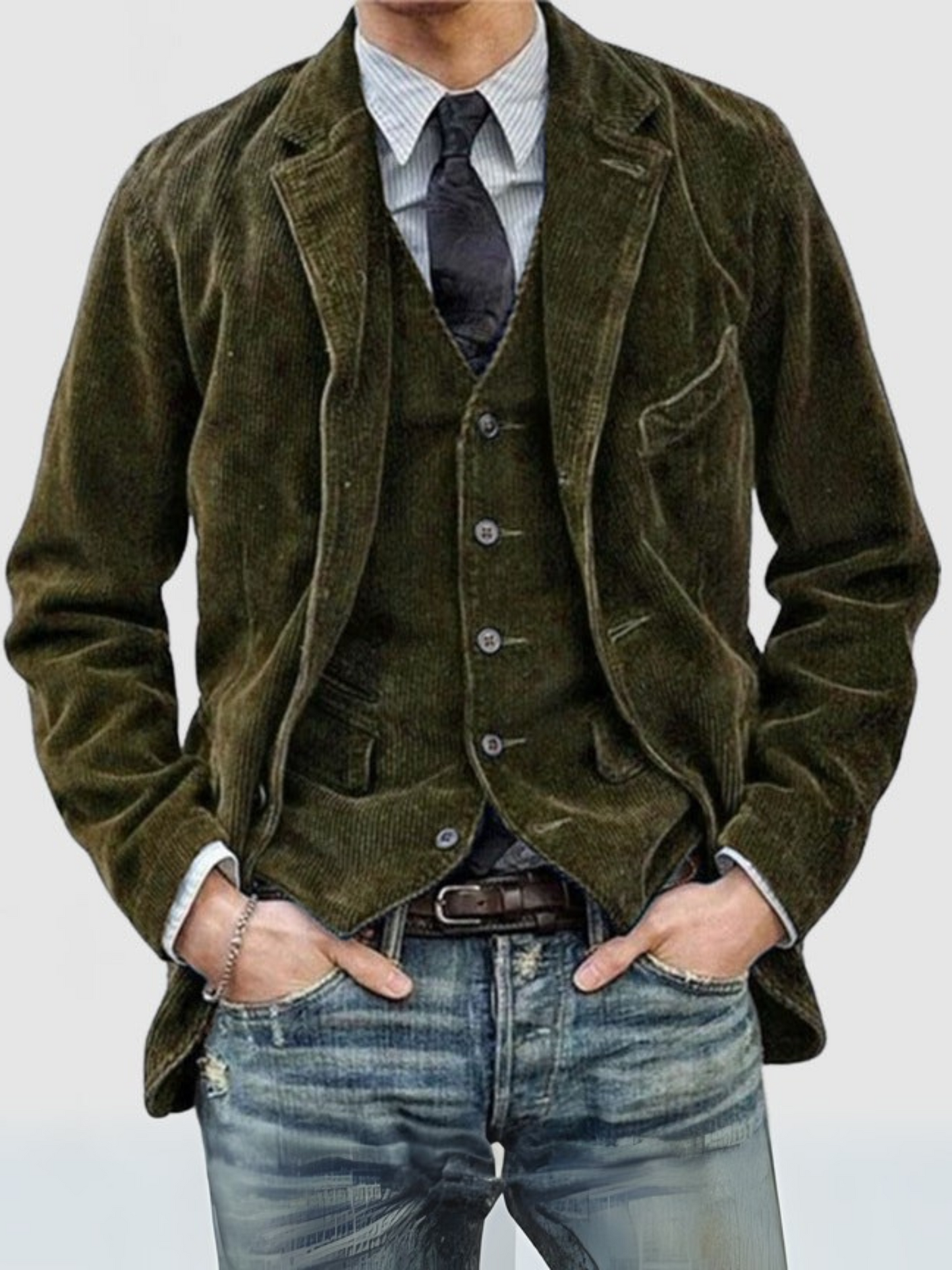 Cord-Blazer für Herren | Bequeme Passform 1