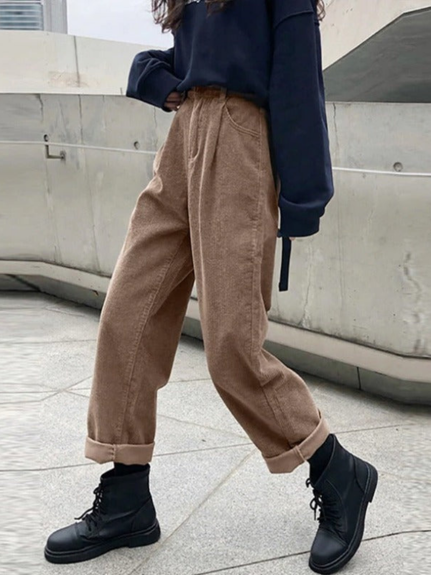 Cordhose mit hoher Taille für Damen | Schmeichelnde Passform 2