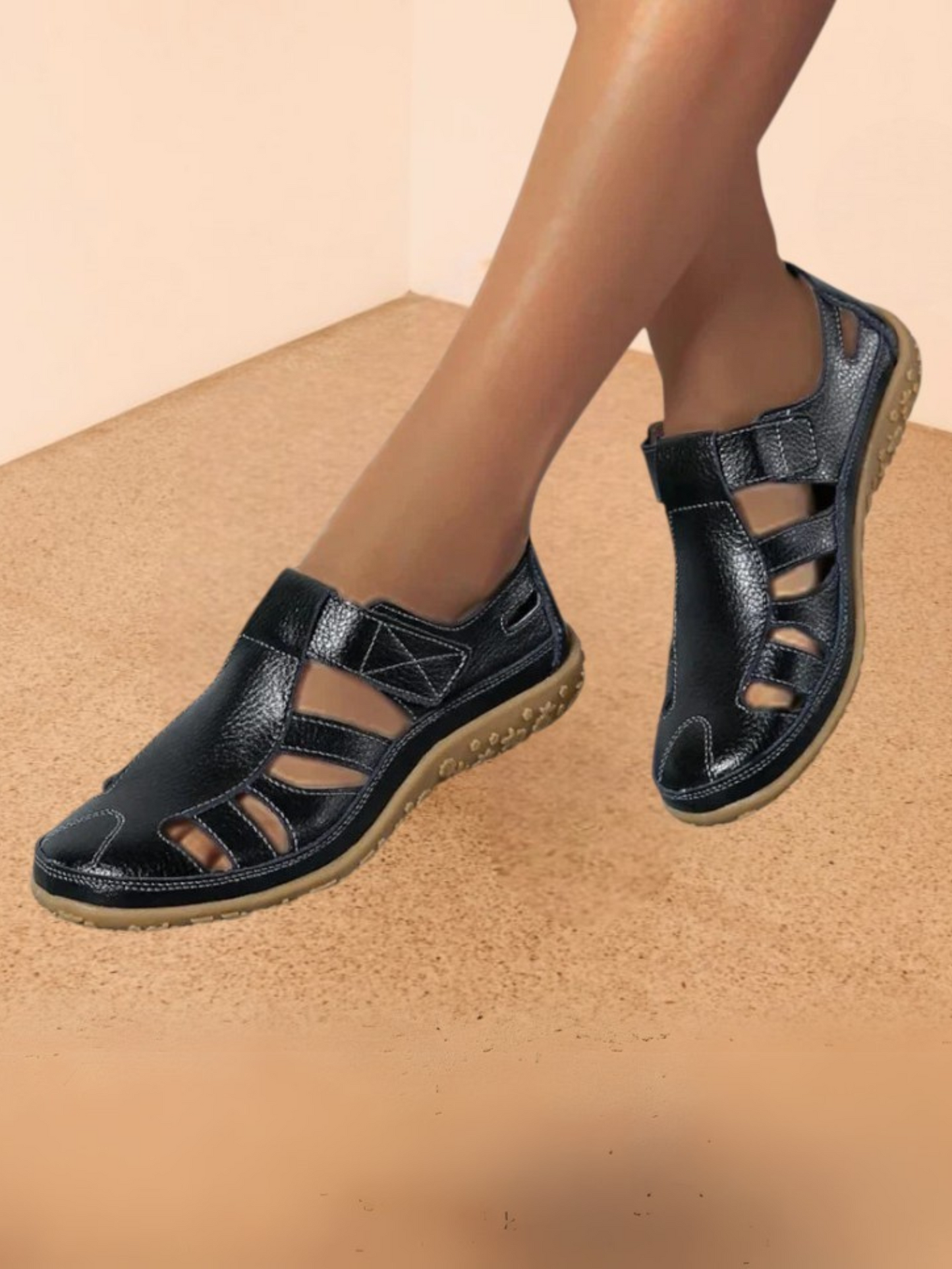 Daisey | Komfortable Wanderschuhe Damen mit Atmungsaktivem Design und Verstellbarem Verschluss | Schwarz