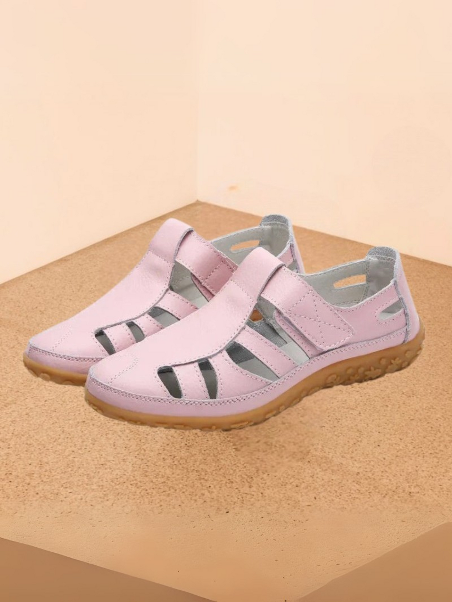 Daisey | Komfortable Wanderschuhe Damen mit Atmungsaktivem Design und Verstellbarem Verschluss | rosa