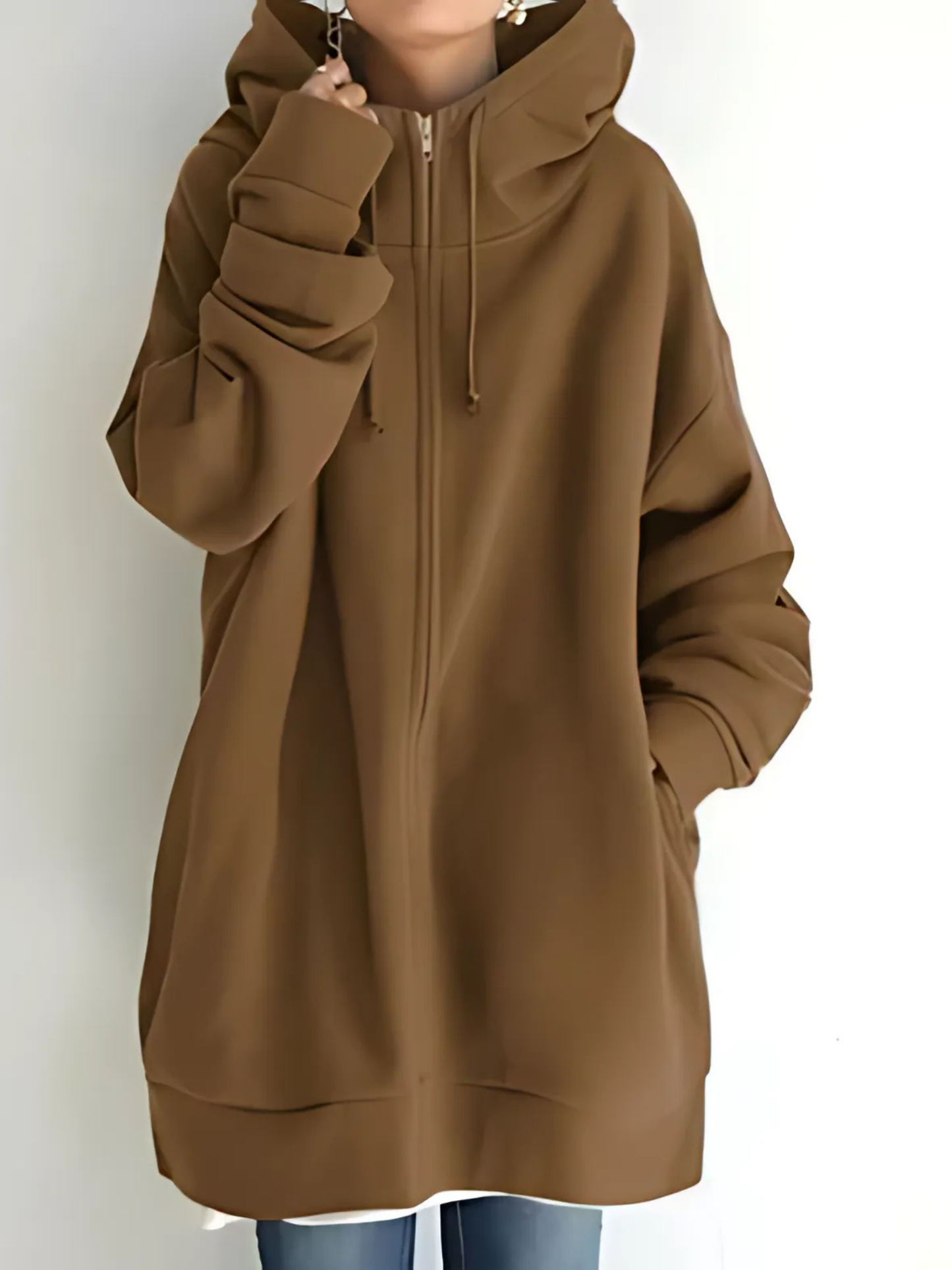Damen-Kapuzenpullover mit Reißverschluss | mit Taschen 5