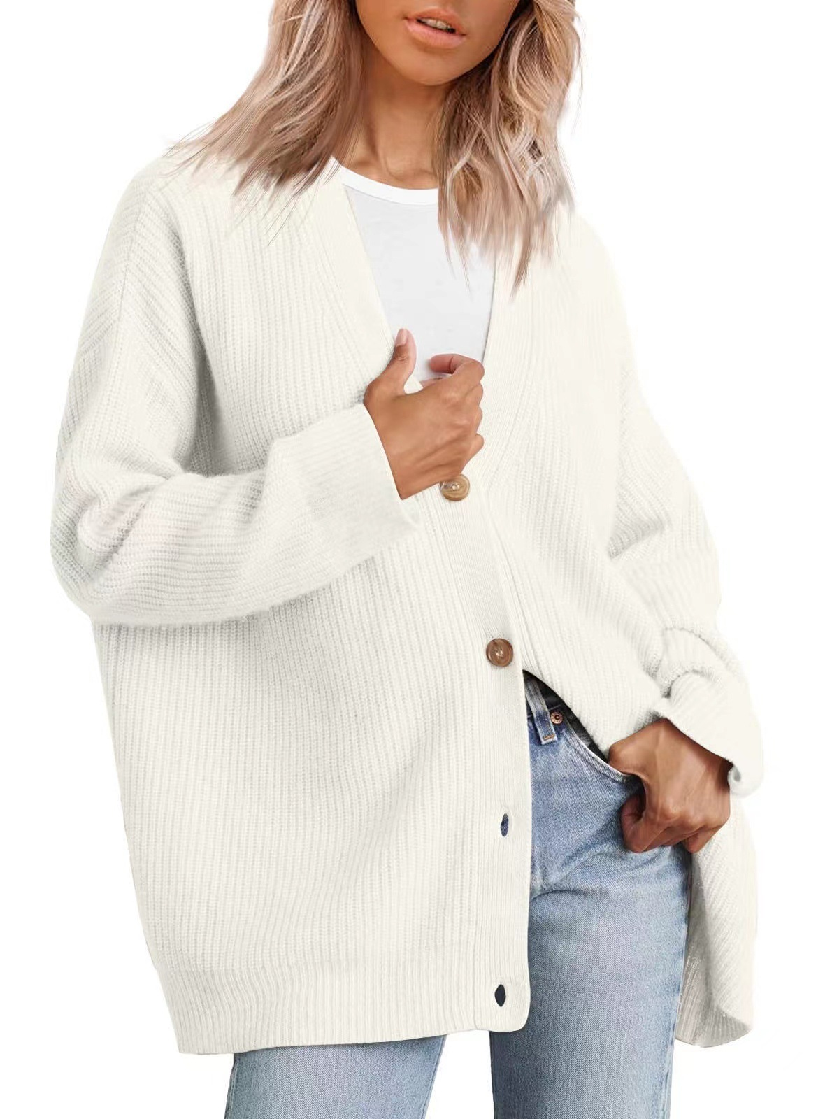 Damen Cardigan Relaxed Fit mit Knopfdetail | Mehrere Jahreszeiten 5