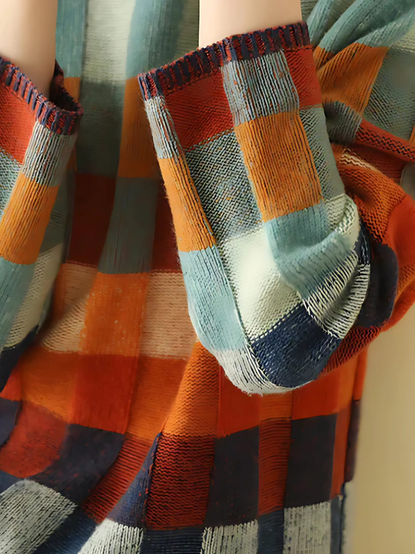 Damen Rollkragenpullover | Kariert 2