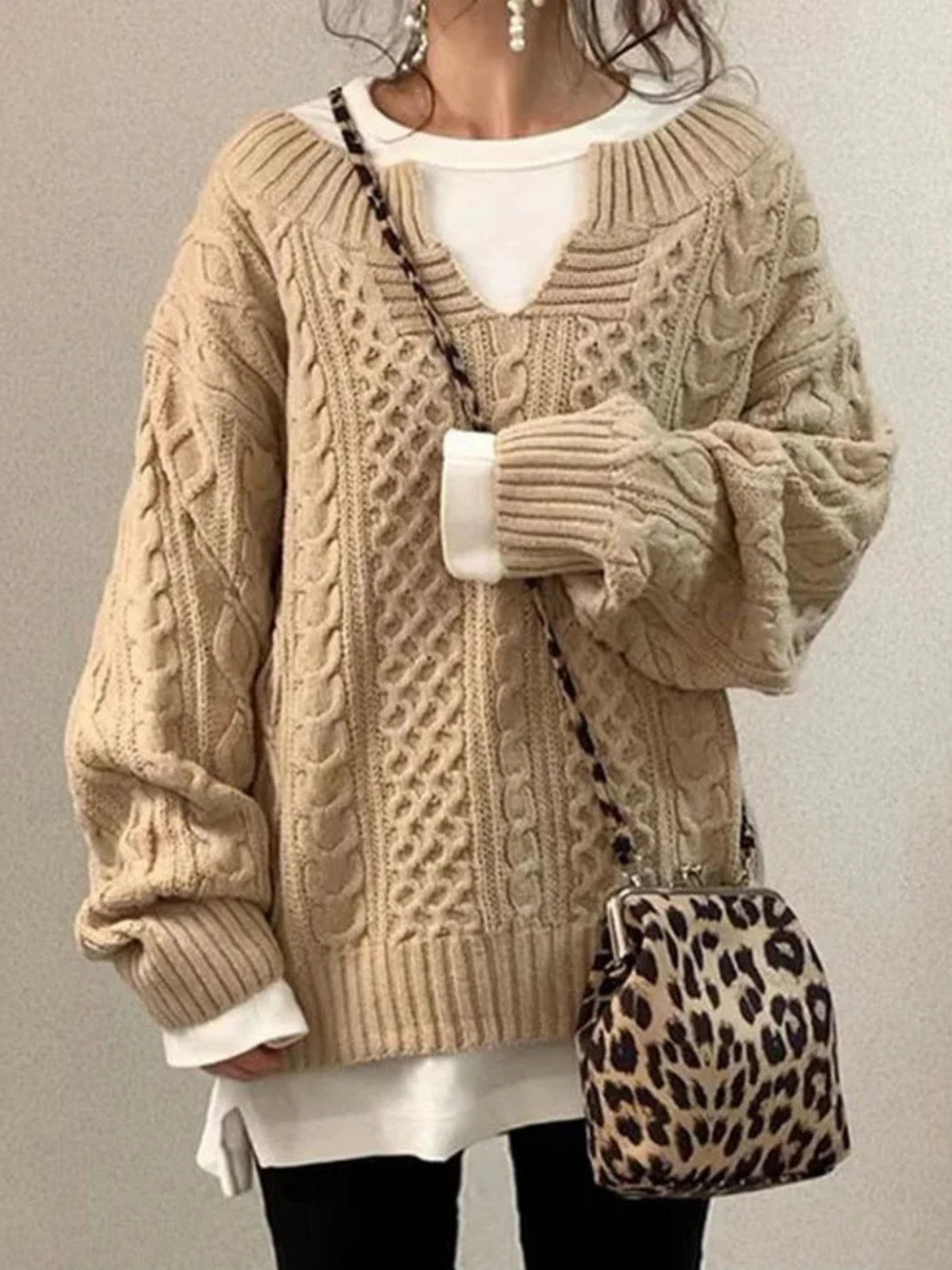 Damen Strick-Sweatshirt | Lockere Passform 1