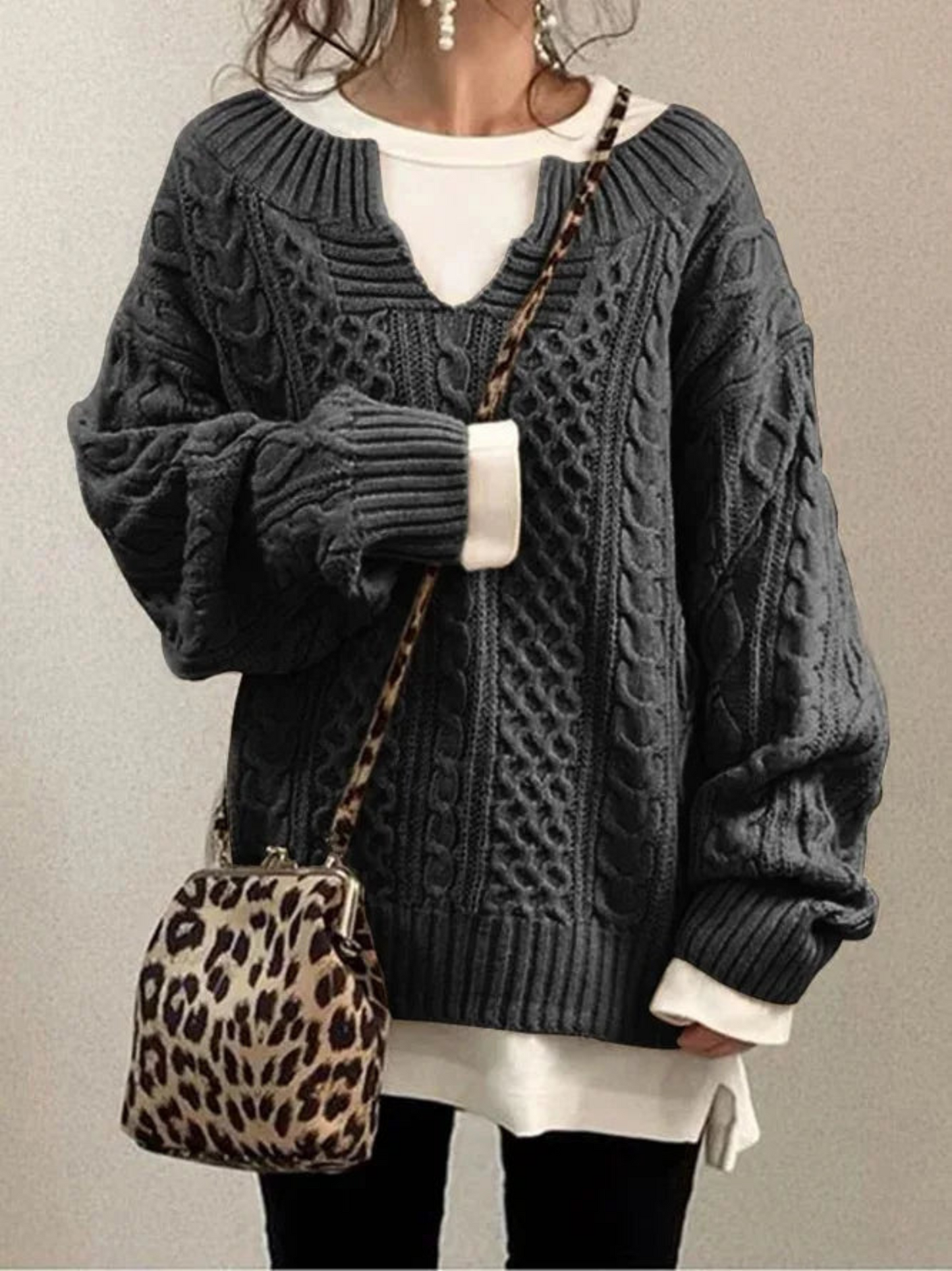 Damen Strick-Sweatshirt | Lockere Passform 2