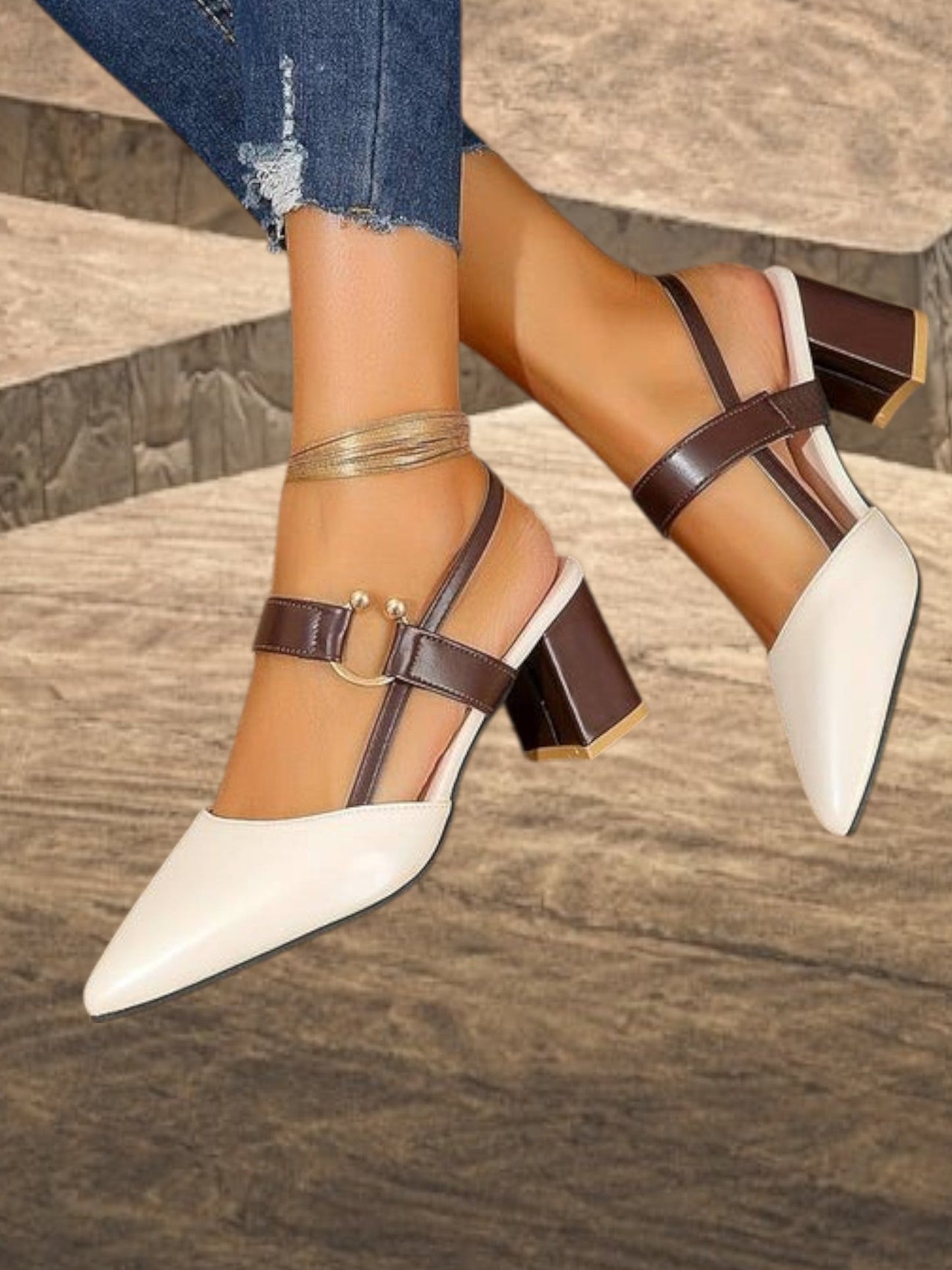 Damenschläger -Gurt Sandalen mit spitzem Zehendesign 2
