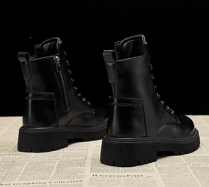 Damenstiefel Hoch Ausgeschnitten mit Reißverschluss | Winter 8