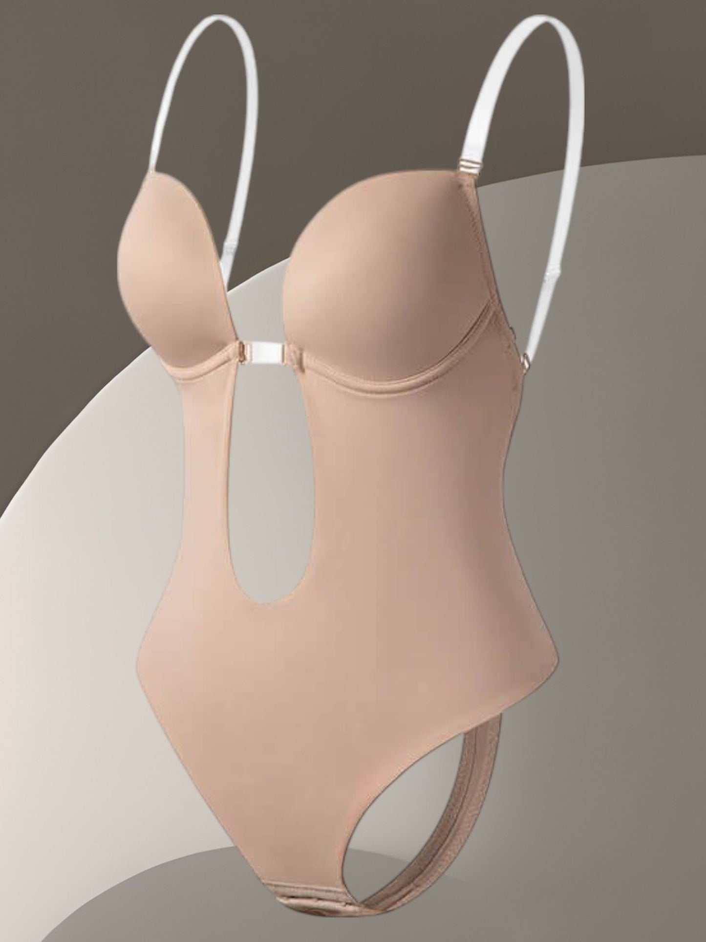 Deep V Backless Body Shaper für Frauen - Verstellbare Bauchkontrolle 2