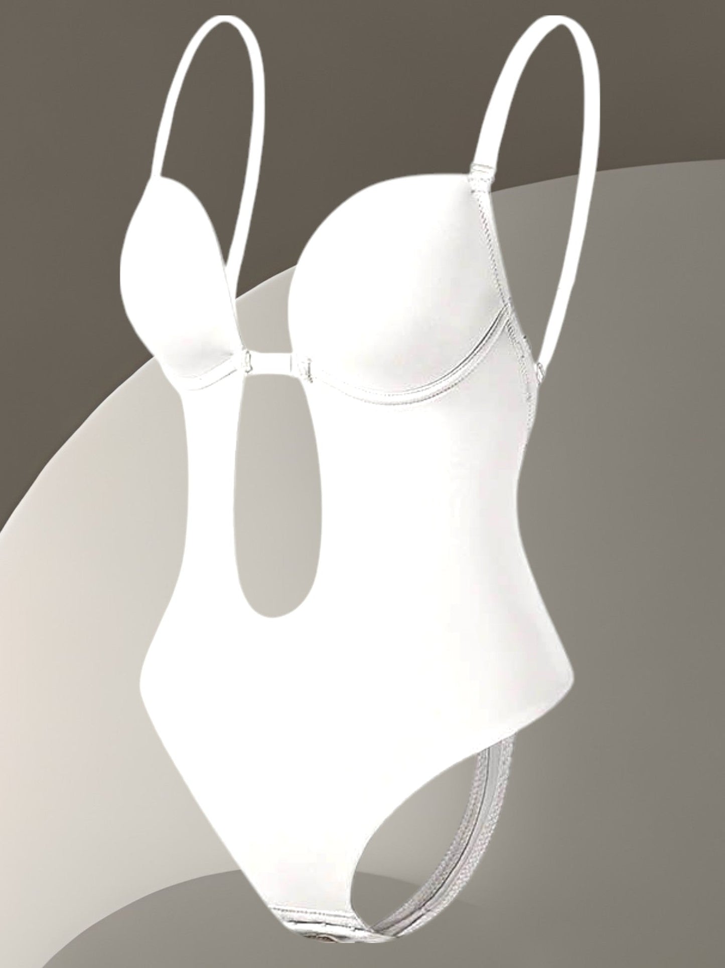 Deep V Backless Body Shaper für Frauen - Verstellbare Bauchkontrolle 4