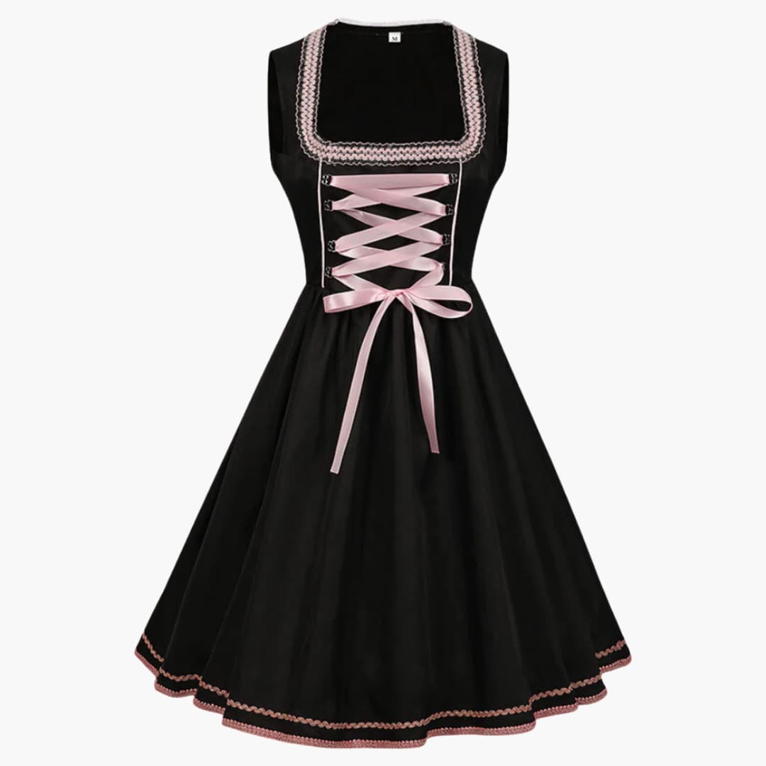 Dirndl für Frauen, Ärmellos, Blumenstickerei | Festlich 2