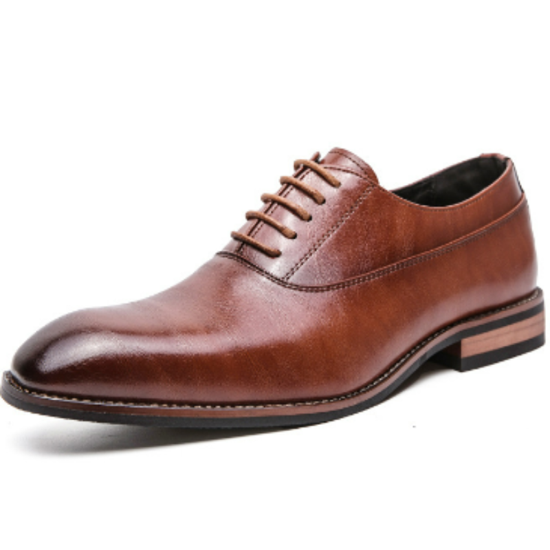 Echtlederschuhe für Herren, schmale Silhouette | Niedriger Absatz