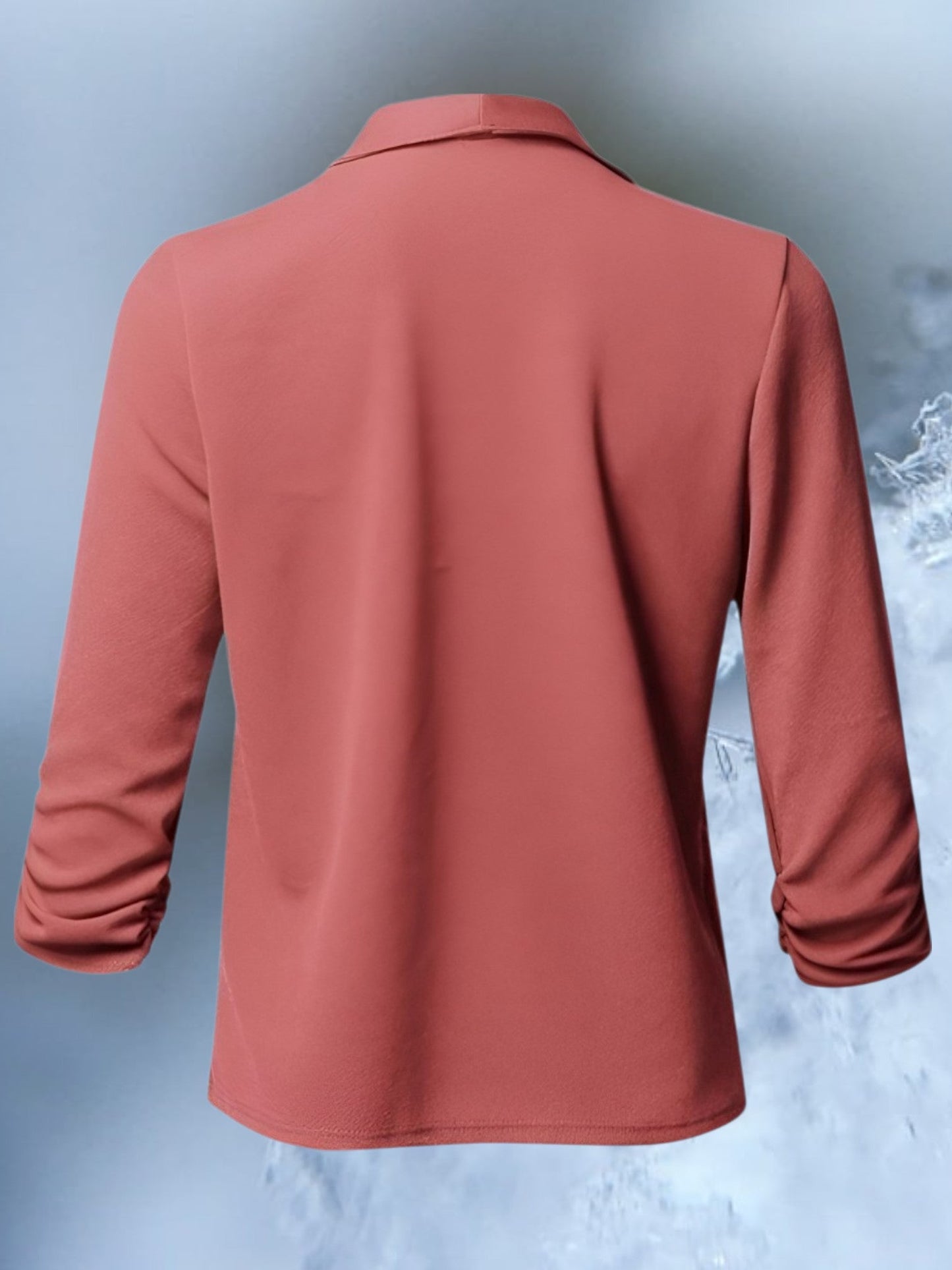 Elegant Slim Fit Blazer für Frauen mit langem Ärmel und kurvigem Design 1