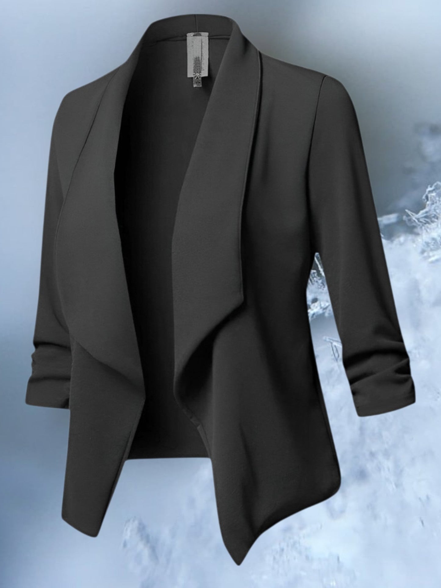Elegant Slim Fit Blazer für Frauen mit langem Ärmel und kurvigem Design 3