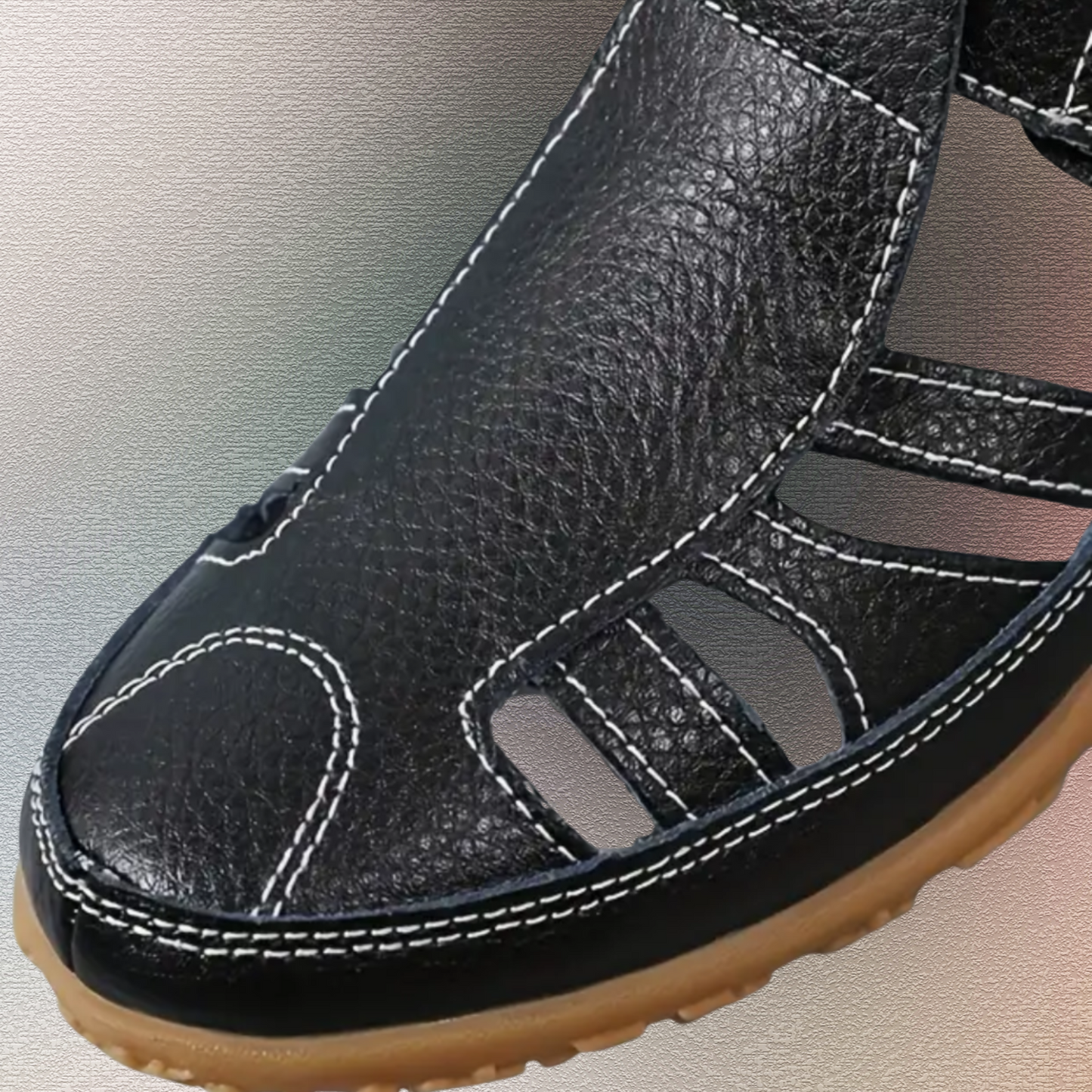 Elegante Alltagsschuhe mit Breiter Passform – Hochwertiges Lederdesign | Schwarz 3