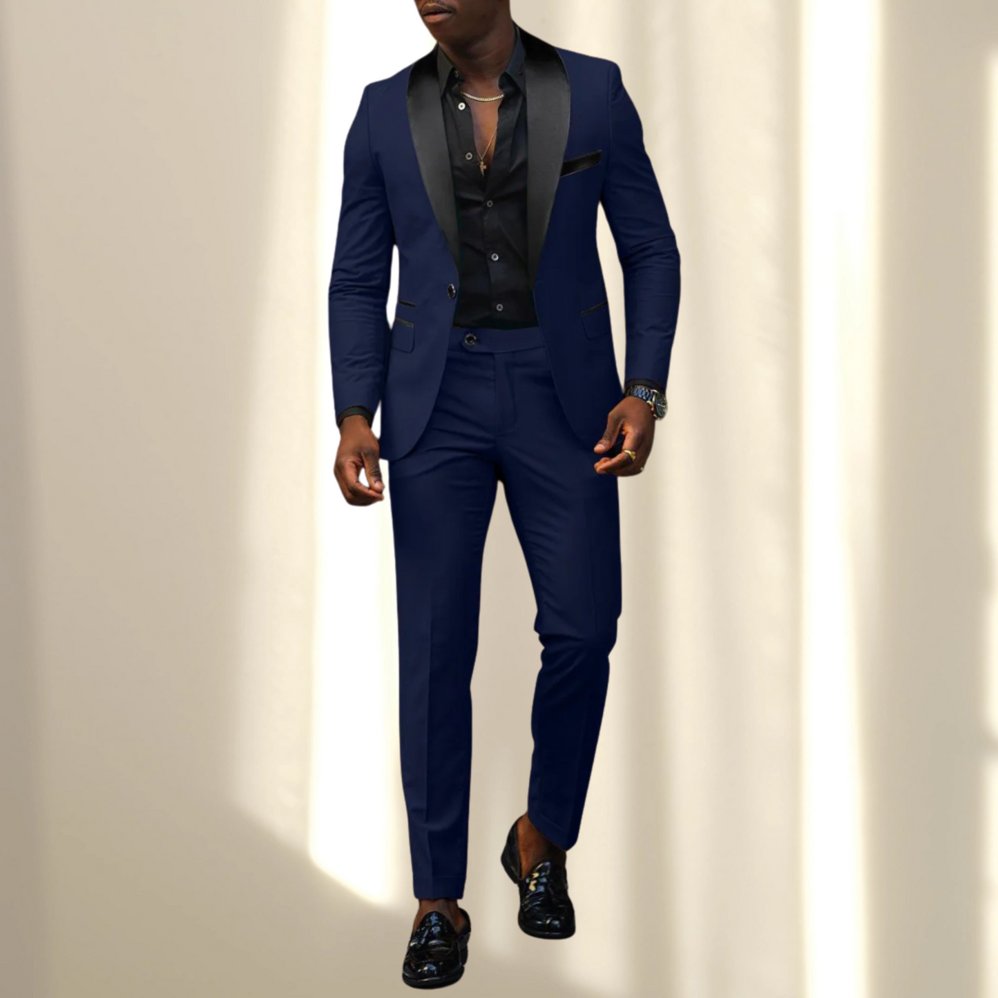 Eleganter Hochzeitsanzug für Herren – Slim Fit und Zeitloses Design | Blau