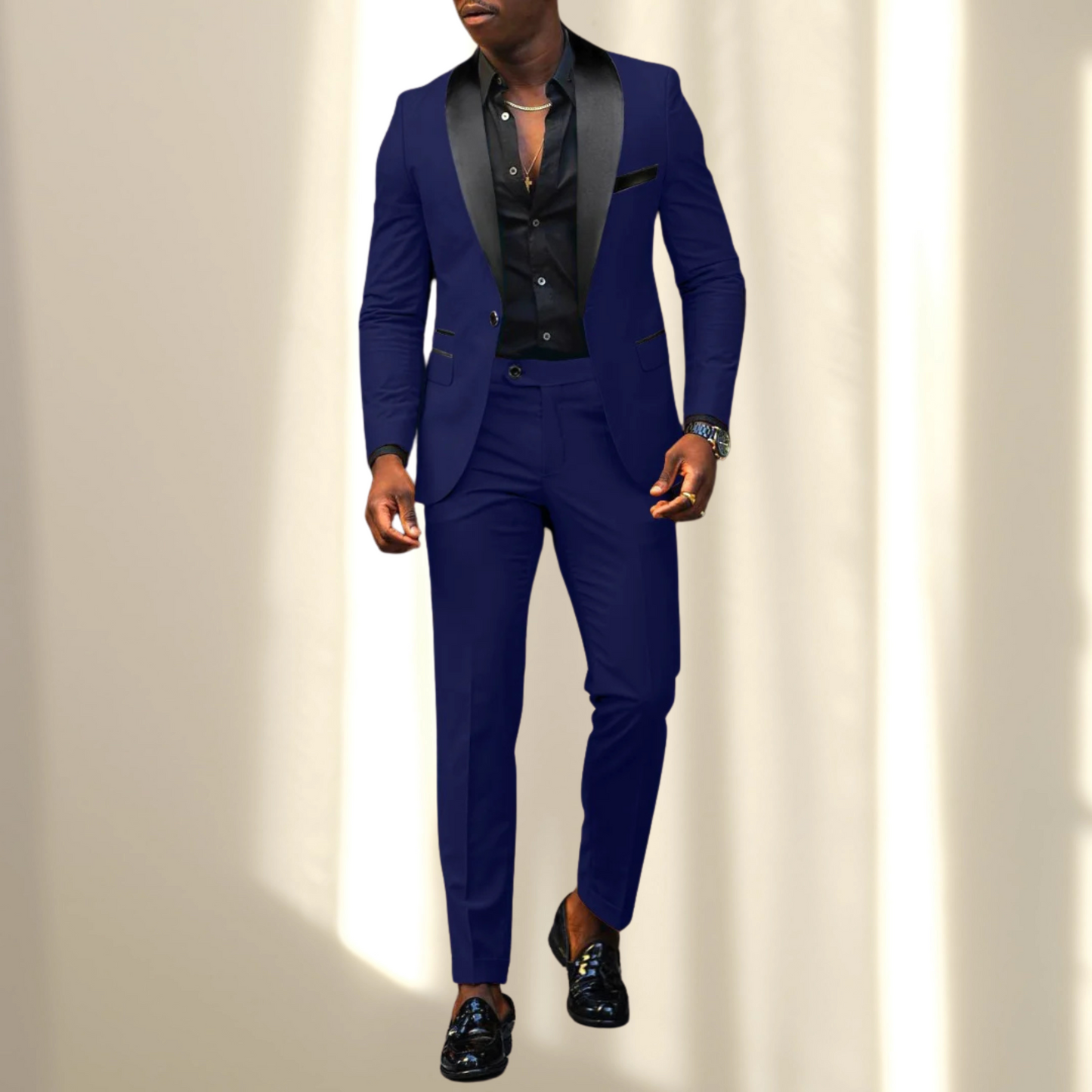 Eleganter Hochzeitsanzug für Herren – Slim Fit und Zeitloses Design | Königsblau
