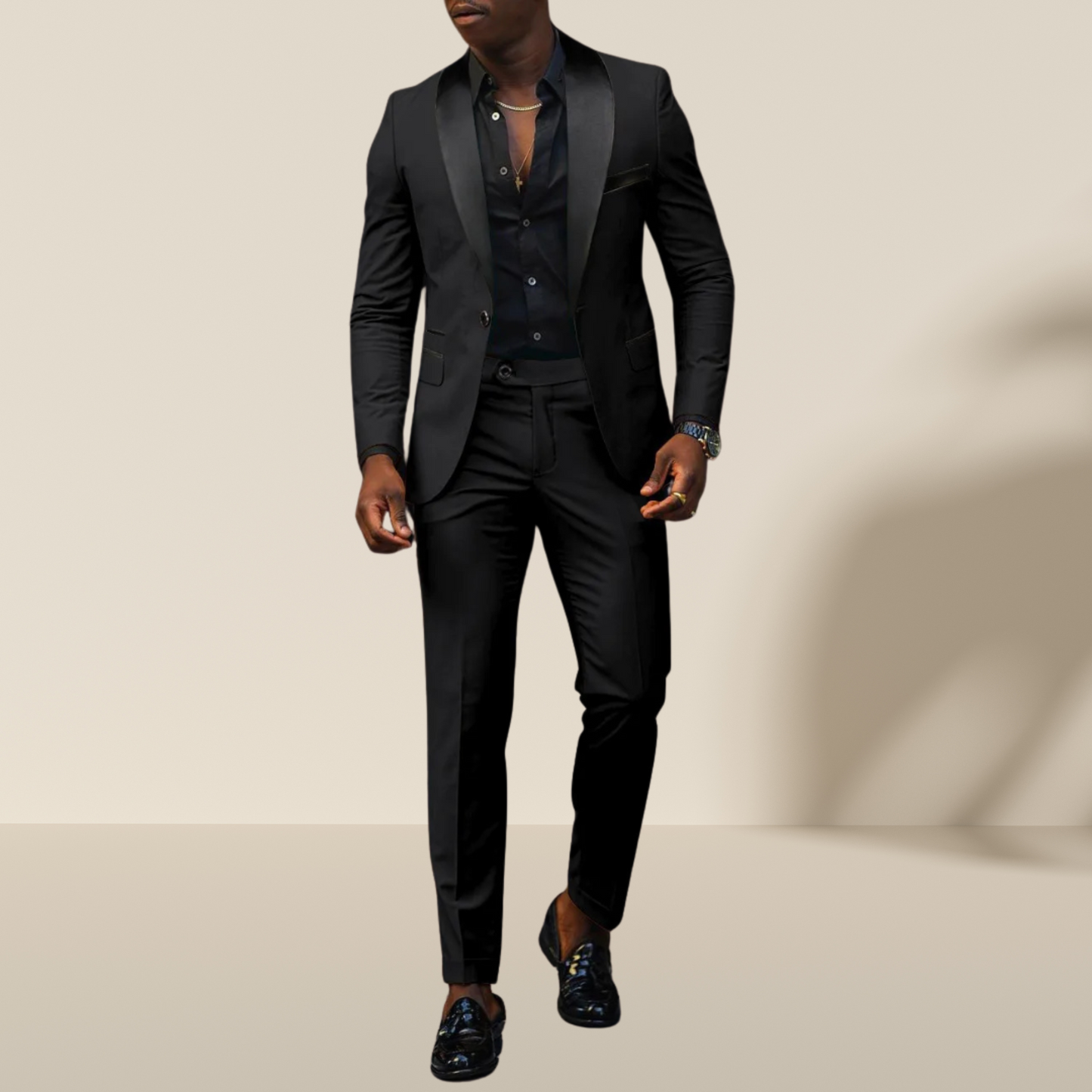 Eleganter Hochzeitsanzug für Herren – Slim Fit und Zeitloses Design | Schwarz