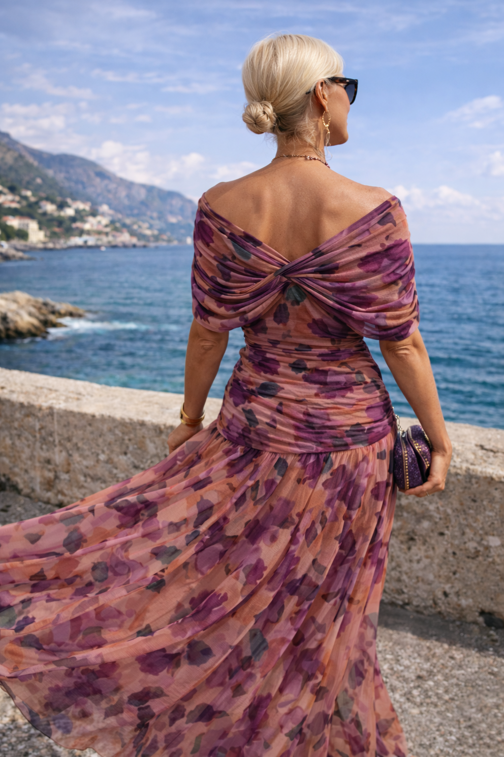 Elegantes Maxikleid für Feste mit V-Ausschnitt 8