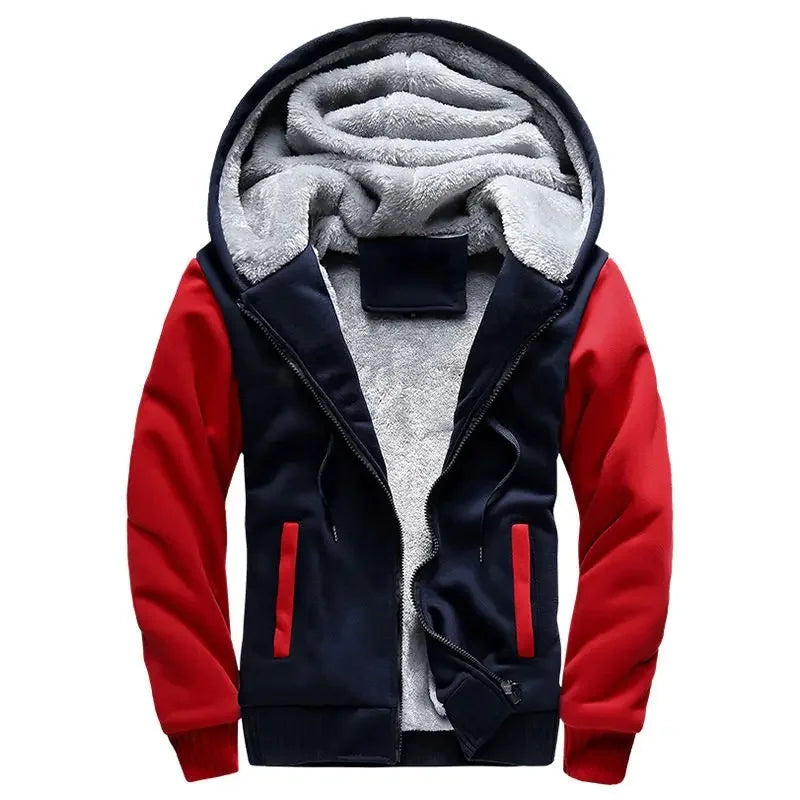 Fleecejacke für Herren | Kapuze, Winter 10