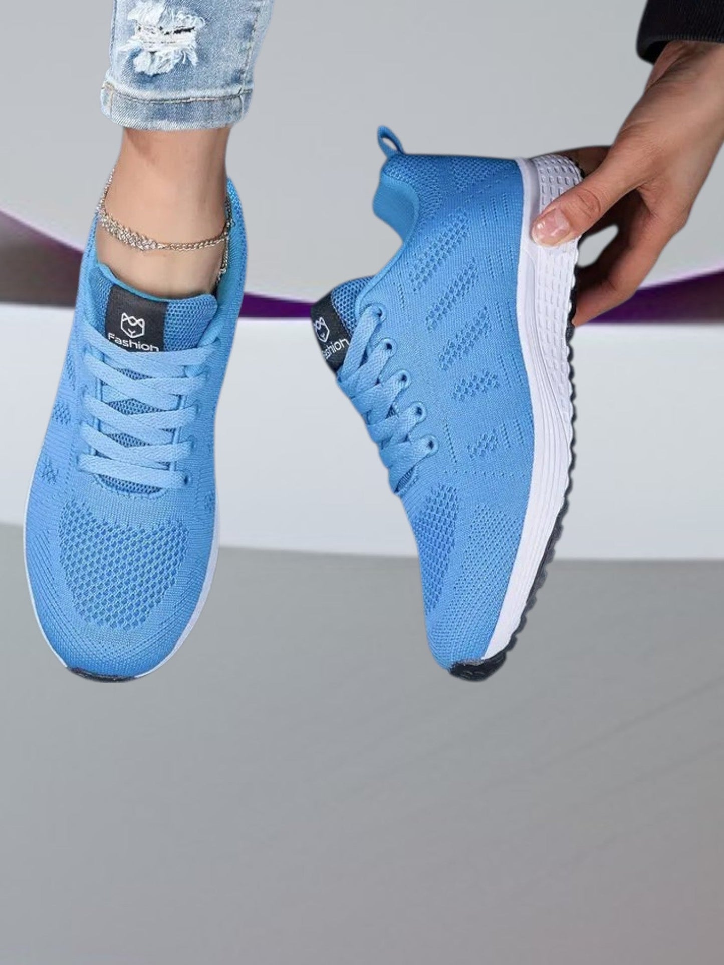 Frauen -Sneaker mit sicheren Passform und leichten Sohle 0