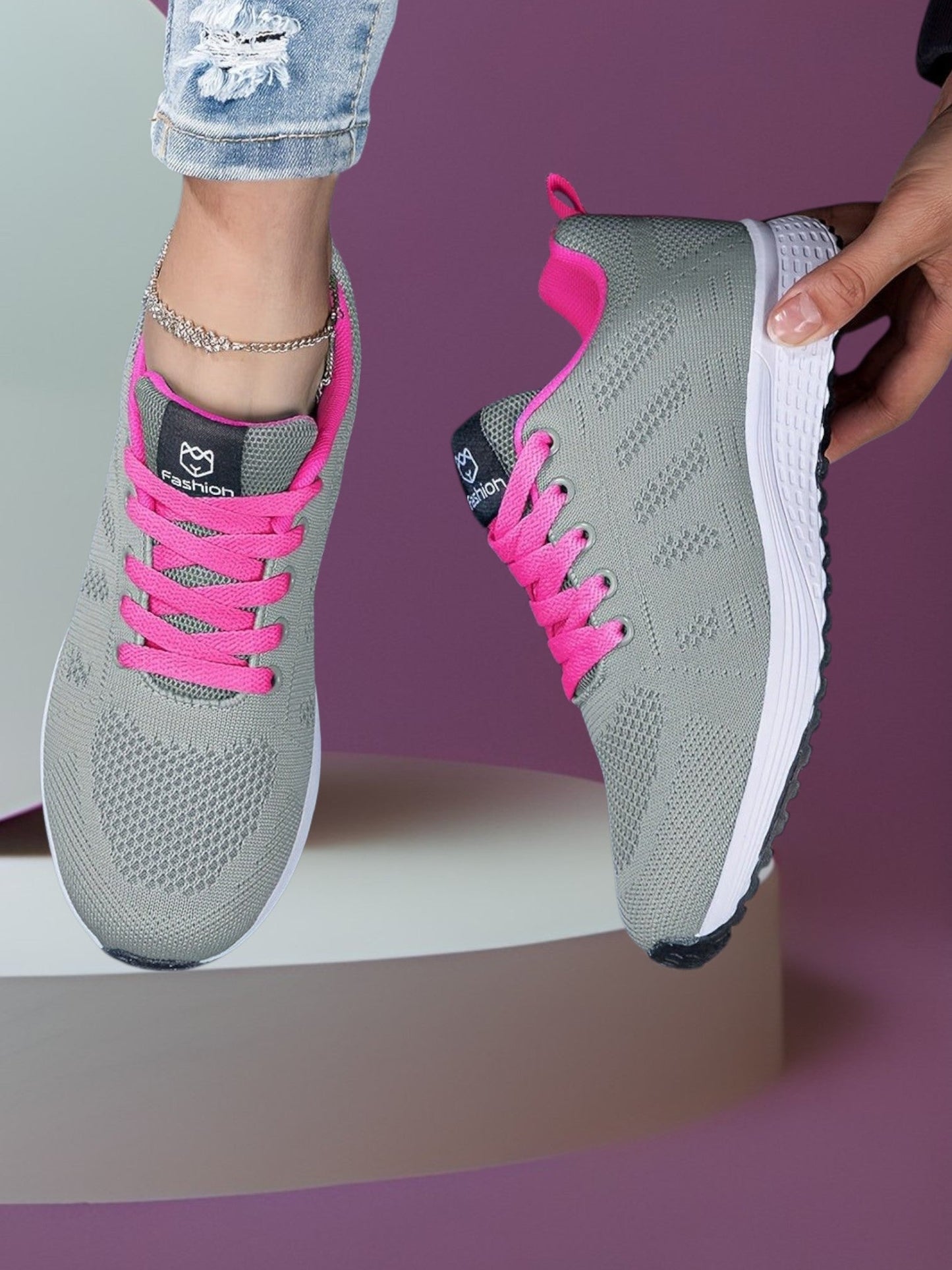 Frauen -Sneaker mit sicheren Passform und leichten Sohle 5