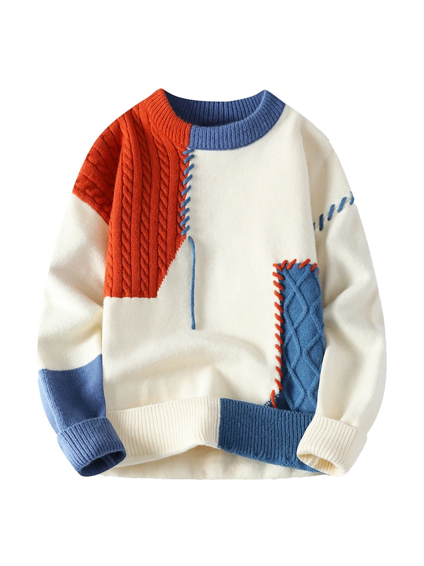 Grobstrickpullover für Damen & Herren | Strukturiertes Design 0