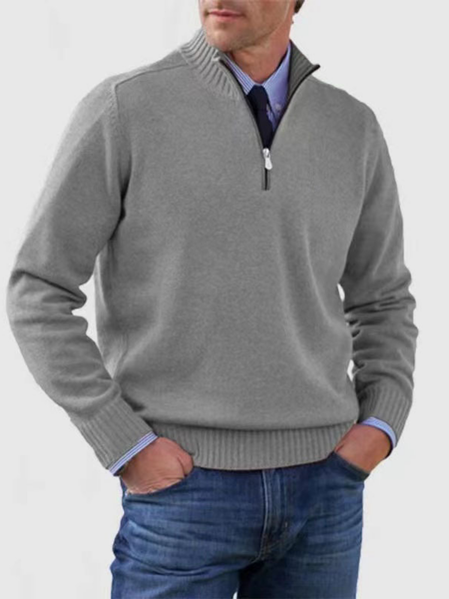 Half-Zip Pullover für Herren | Moderne Passform 1