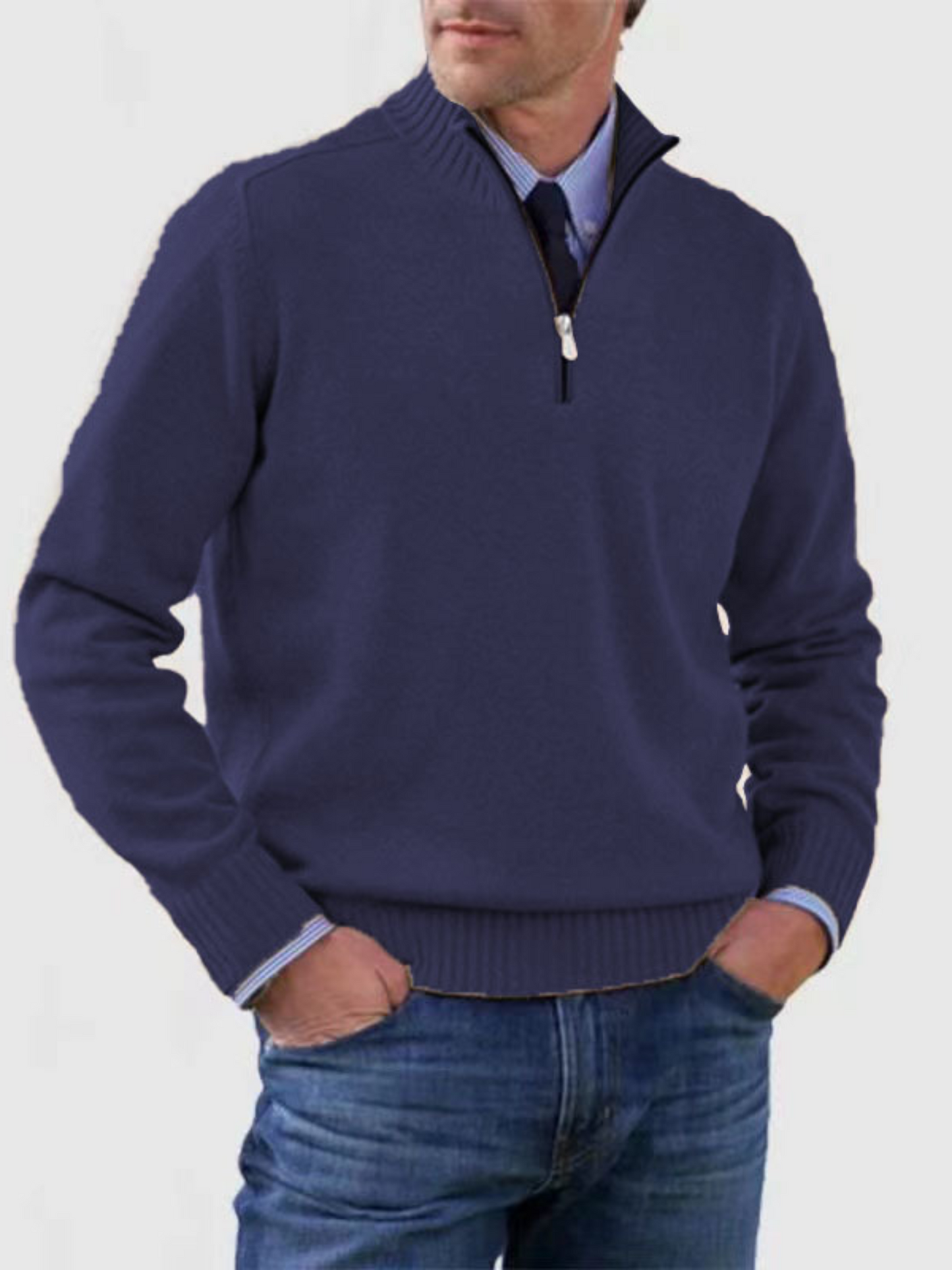 Half-Zip Pullover für Herren | Moderne Passform 4