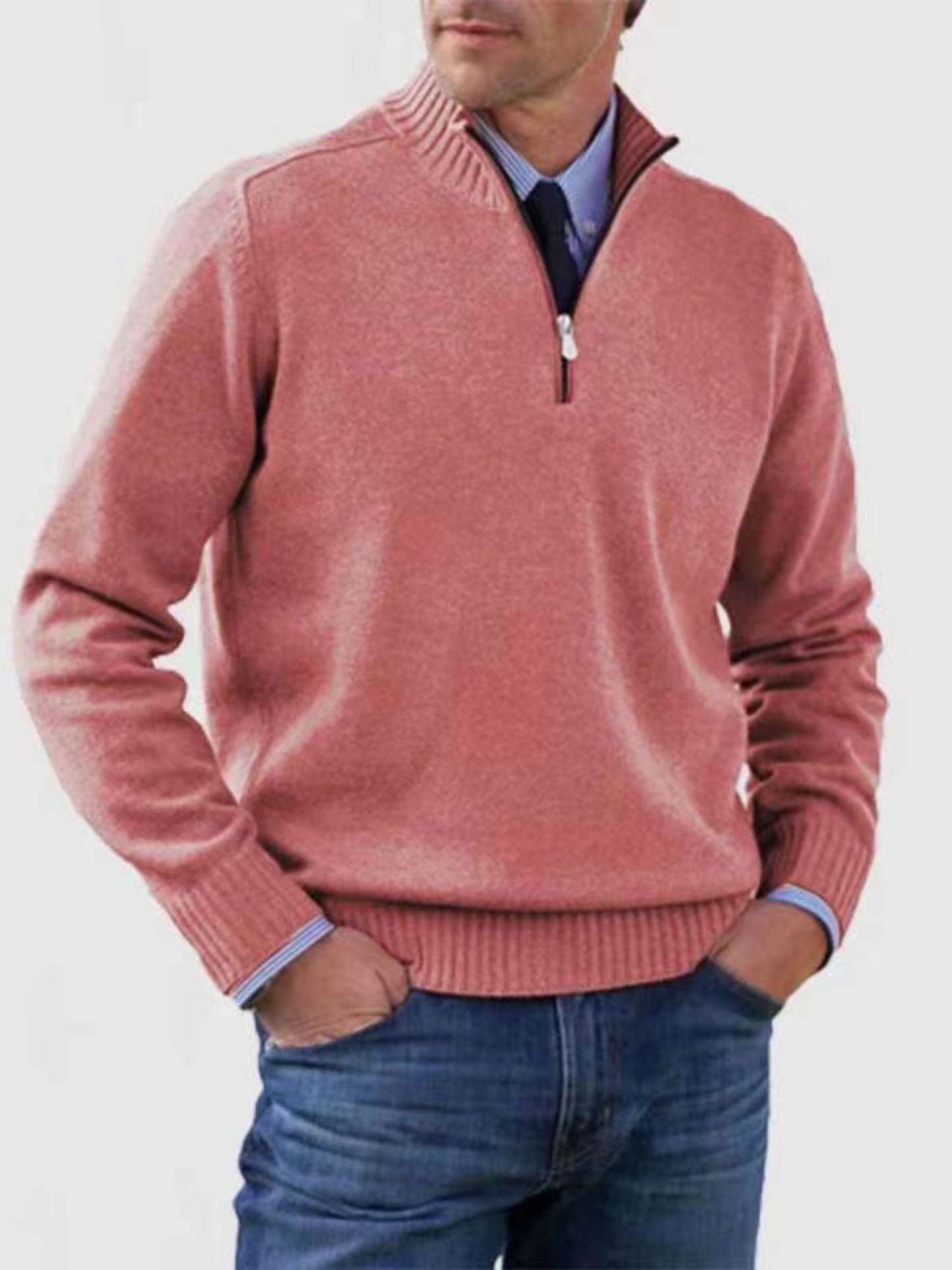 Half-Zip Pullover für Herren | Moderne Passform 7