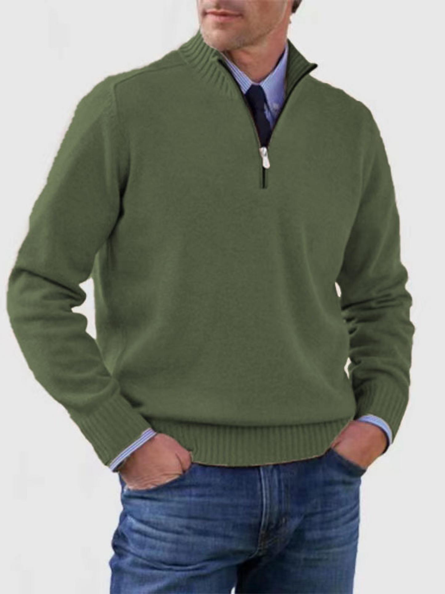Half-Zip Pullover für Herren | Moderne Passform 8