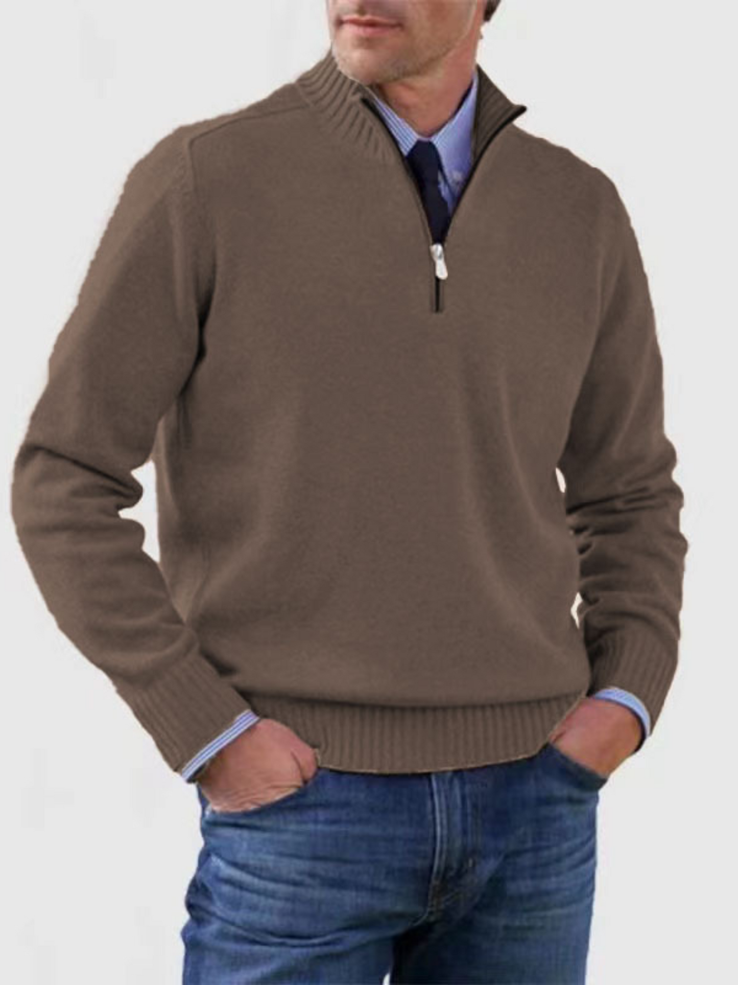 Half-Zip Pullover für Herren | Moderne Passform 9