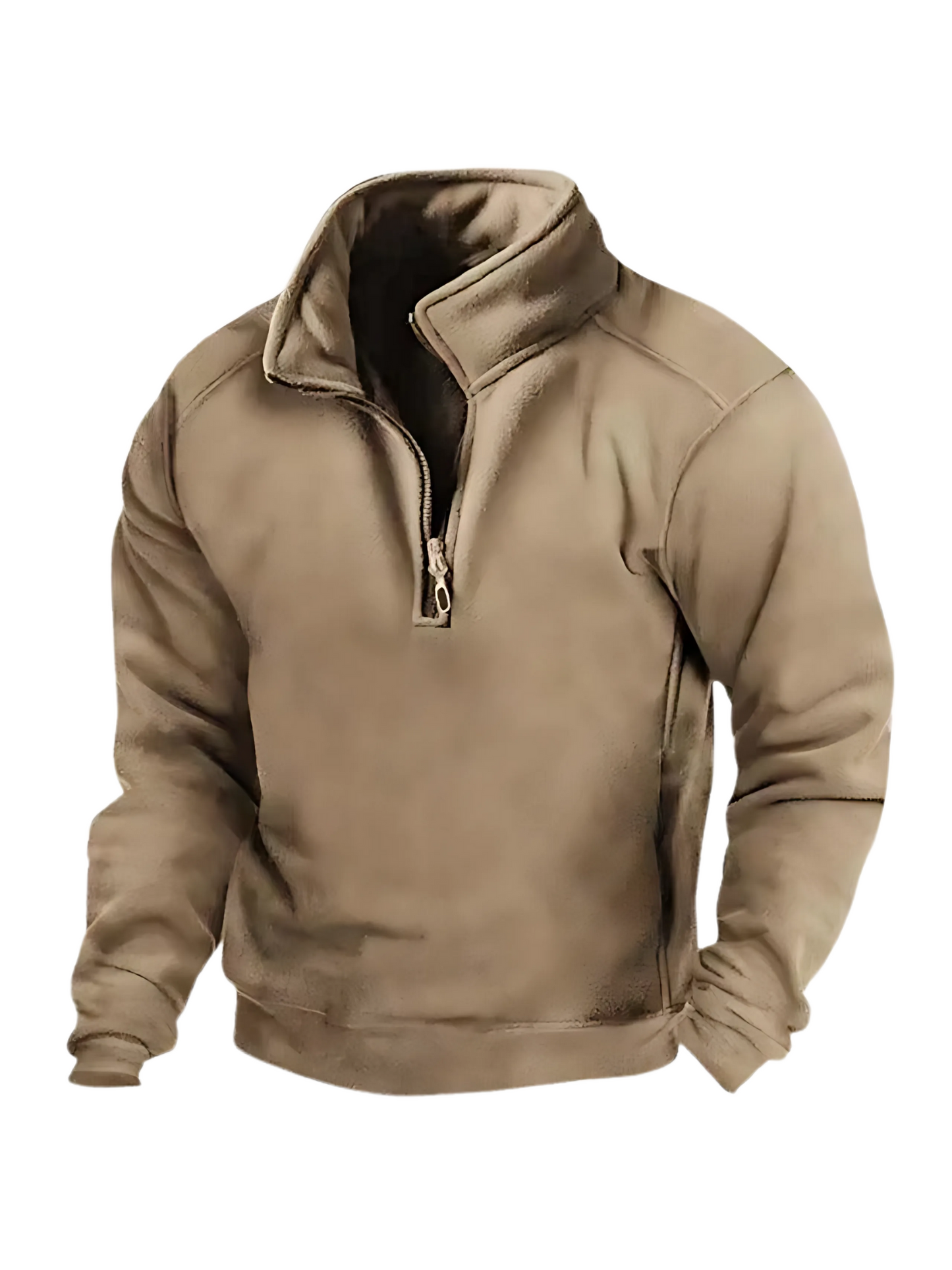 Herren-Sweatshirt mit halbem Reißverschluss | Winter-Passform 1