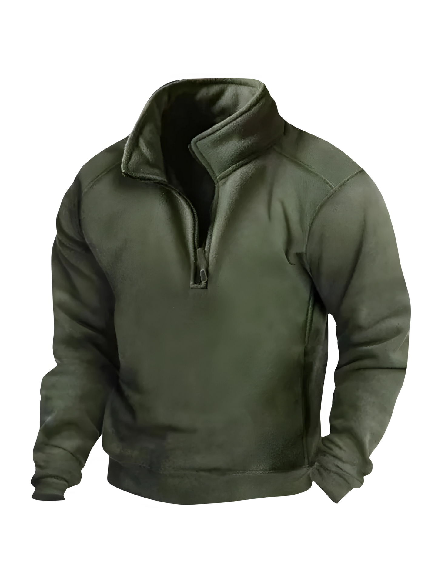 Herren-Sweatshirt mit halbem Reißverschluss | Winter-Passform 2