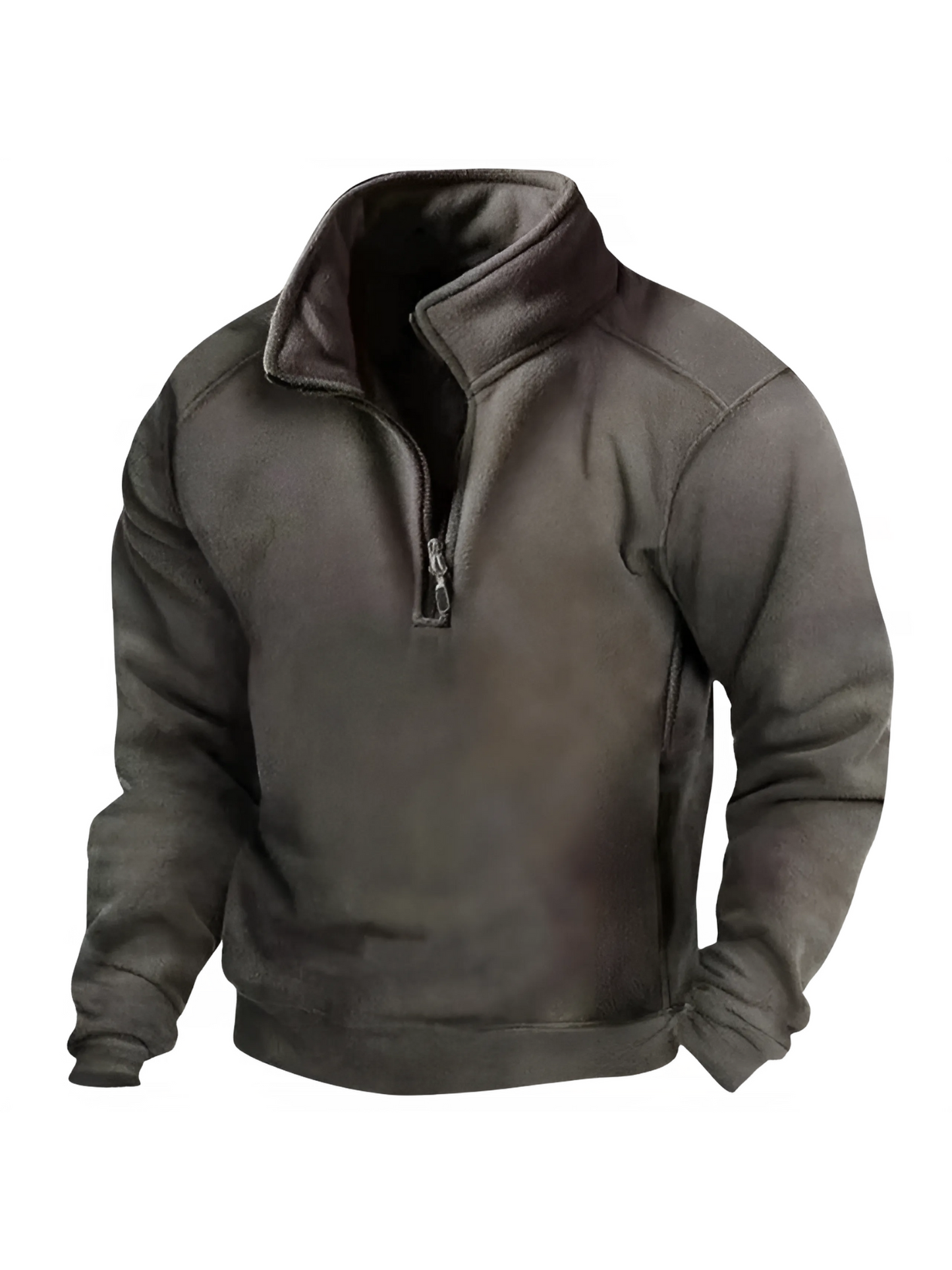 Herren-Sweatshirt mit halbem Reißverschluss | Winter-Passform 3