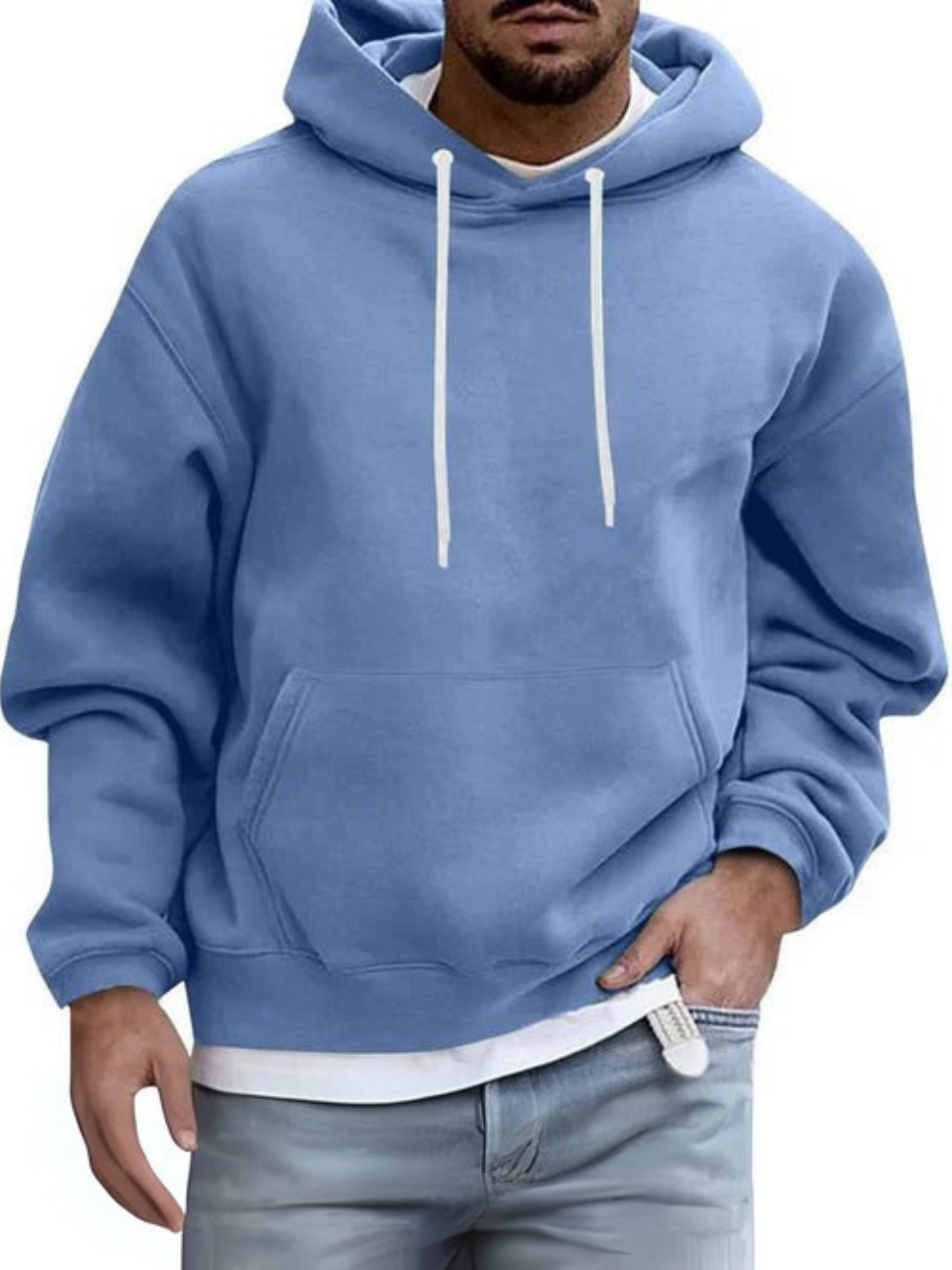 Herren Hoodie, verstellbare Kapuze | Kängurutasche 6