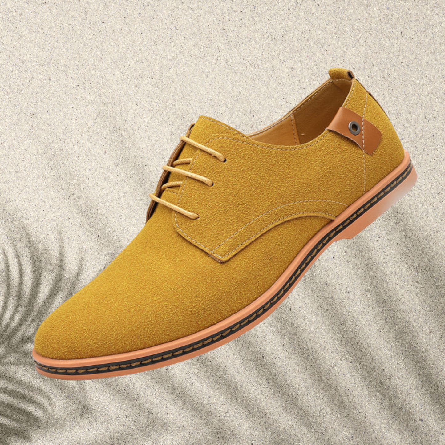 Herren Schnürschuhe – Gepolstert, Vielseitig und Farbig wählbar | Hellbraun