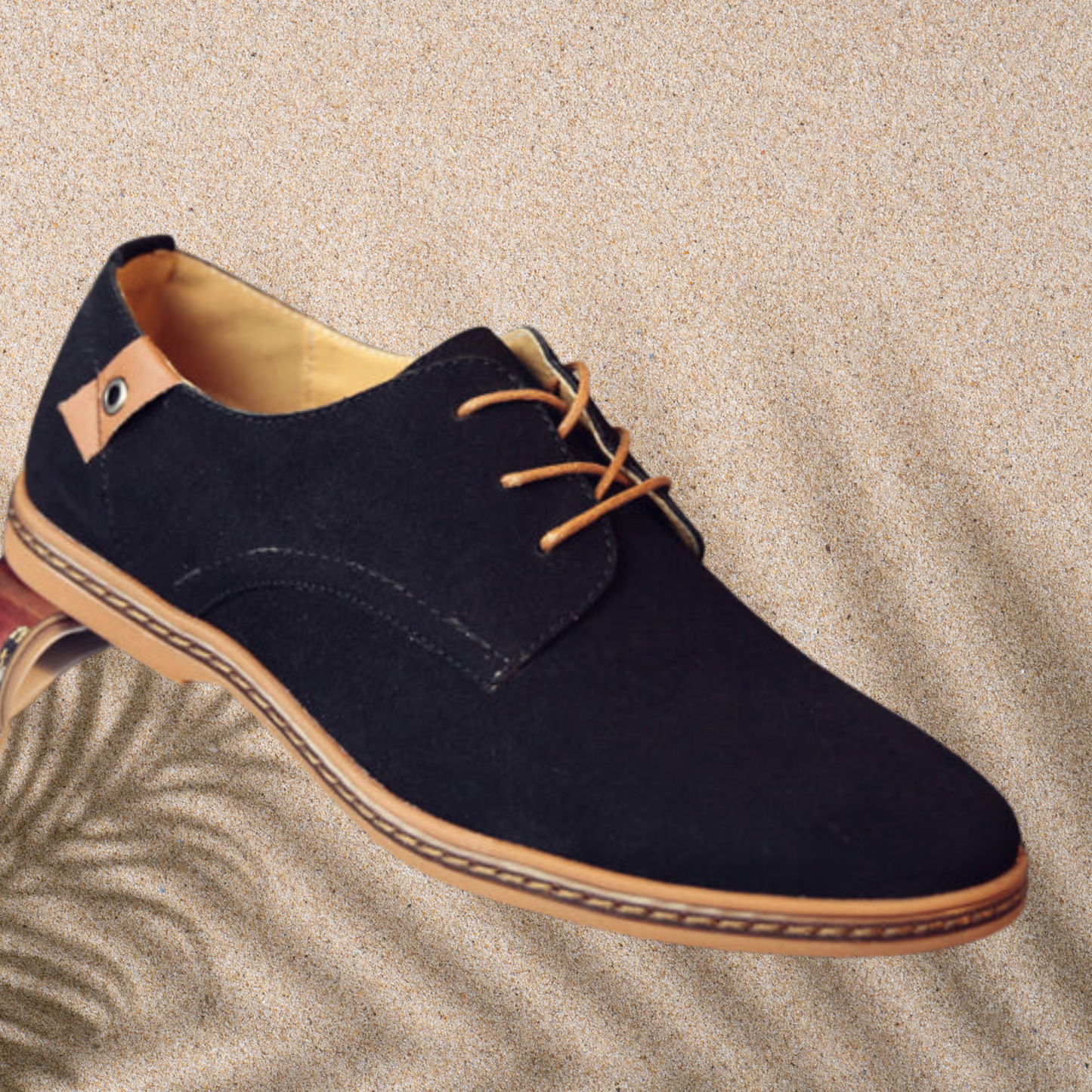 Herren Schnürschuhe – Gepolstert, Vielseitig und Farbig wählbar | Schwarz