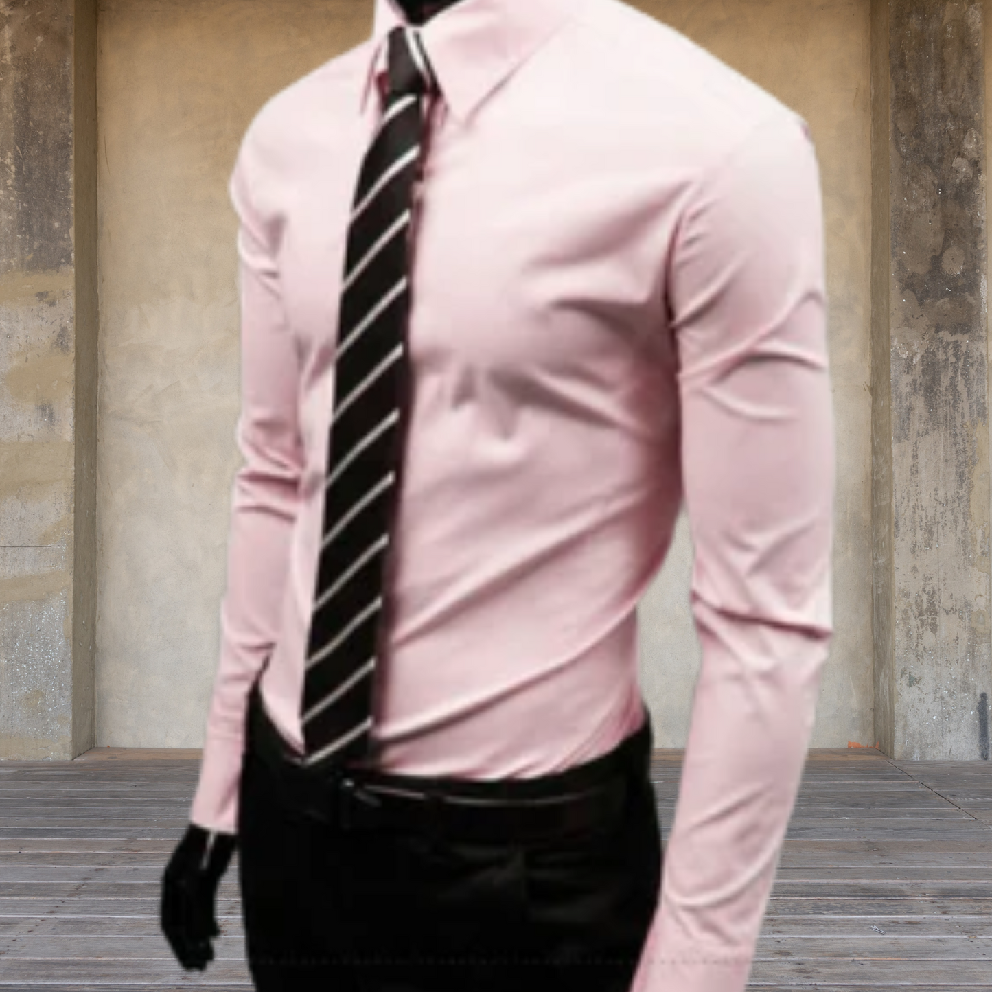Herrenhemd aus Nachhaltigem Stoff – Bequem und Langärmlig | Rosa
